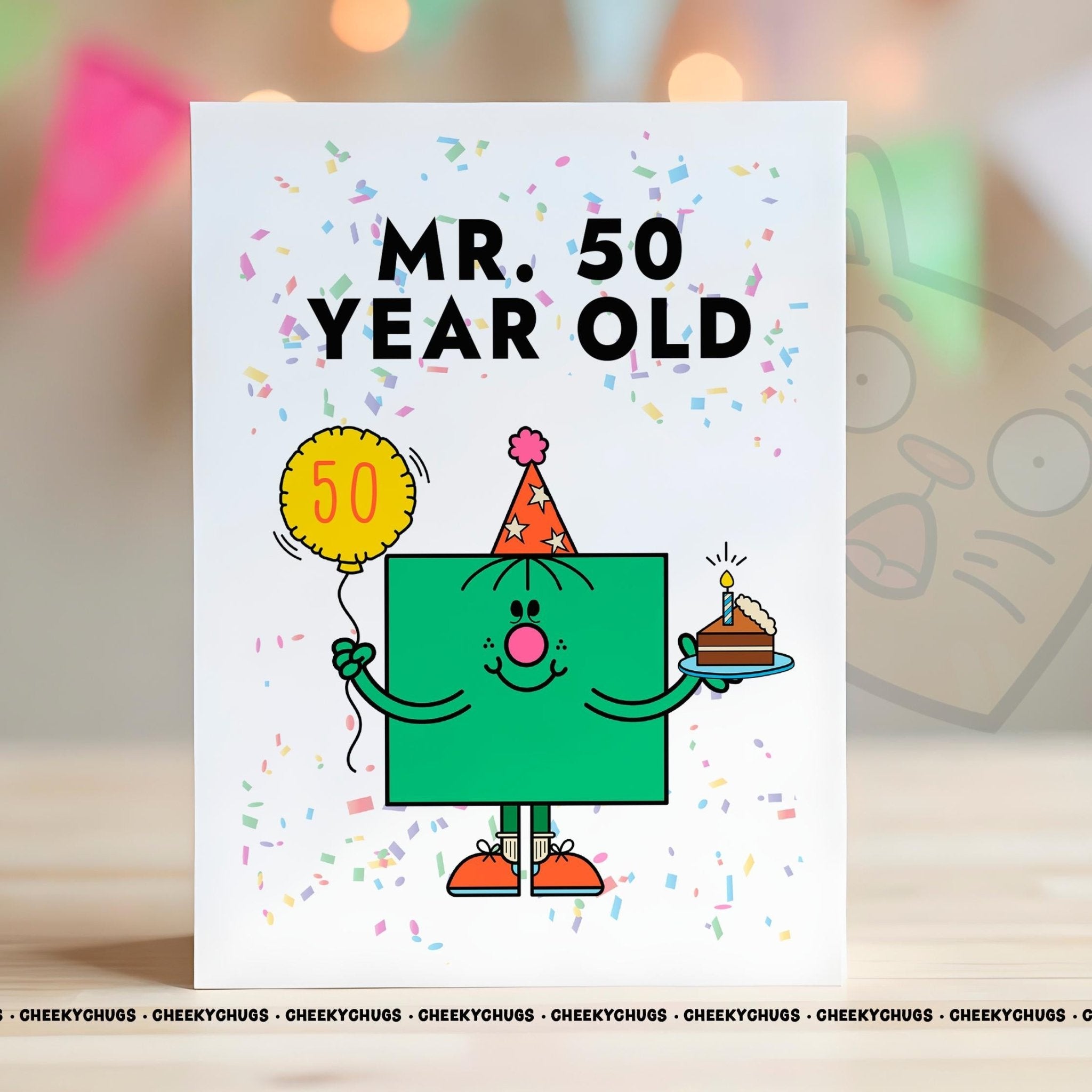 50th Birthday Card For Him Men Novelty Mr 50 YEAR Old Card Ideas For Friend Family Brother Dad Husband Son Birthday 50th Fifty CHUGS - 0169 - CheekyChugs