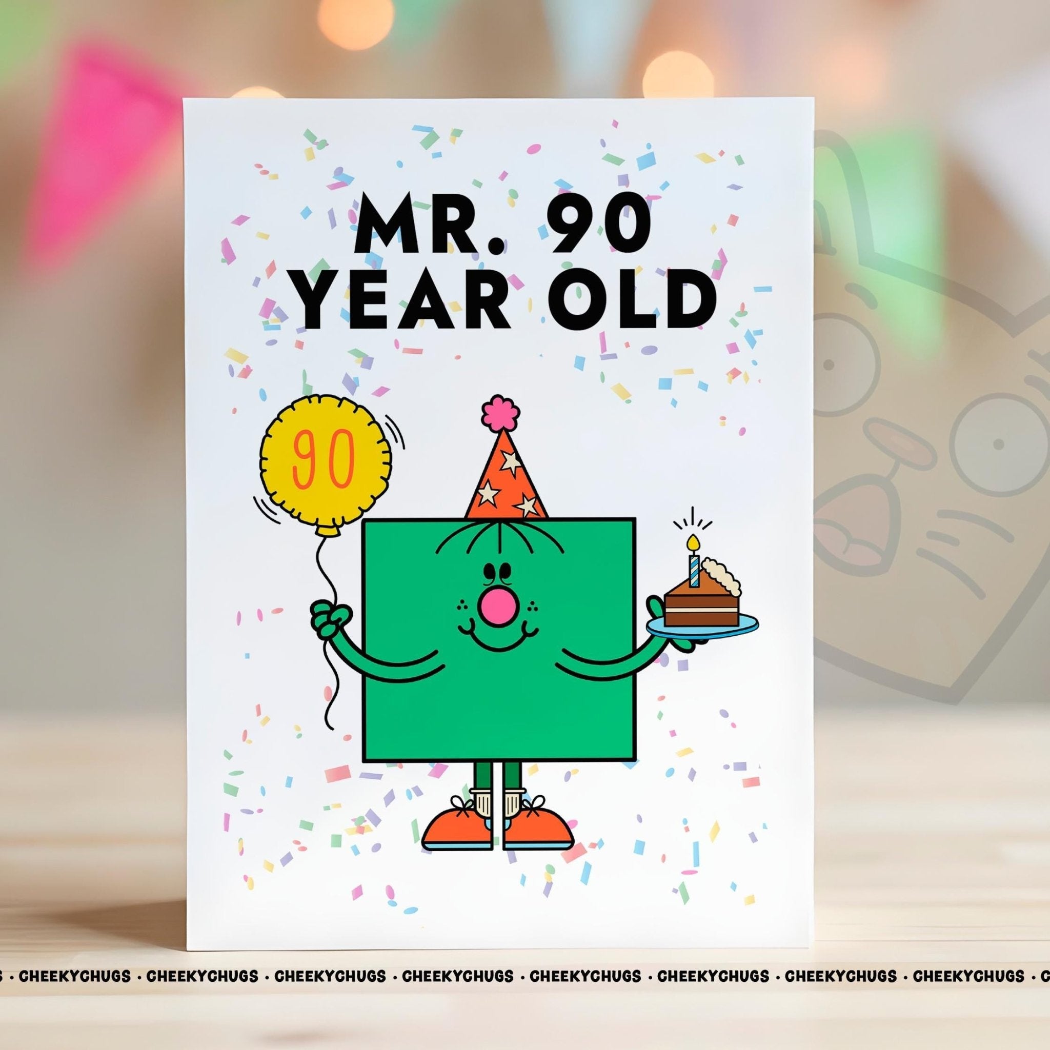 90th Birthday Card For Him Men Novelty Mr 90 YEAR Old Card Ideas For Friend Family Brother Dad Husband Son Birthday 90th Ninety CHUGS - 0173 - CheekyChugs