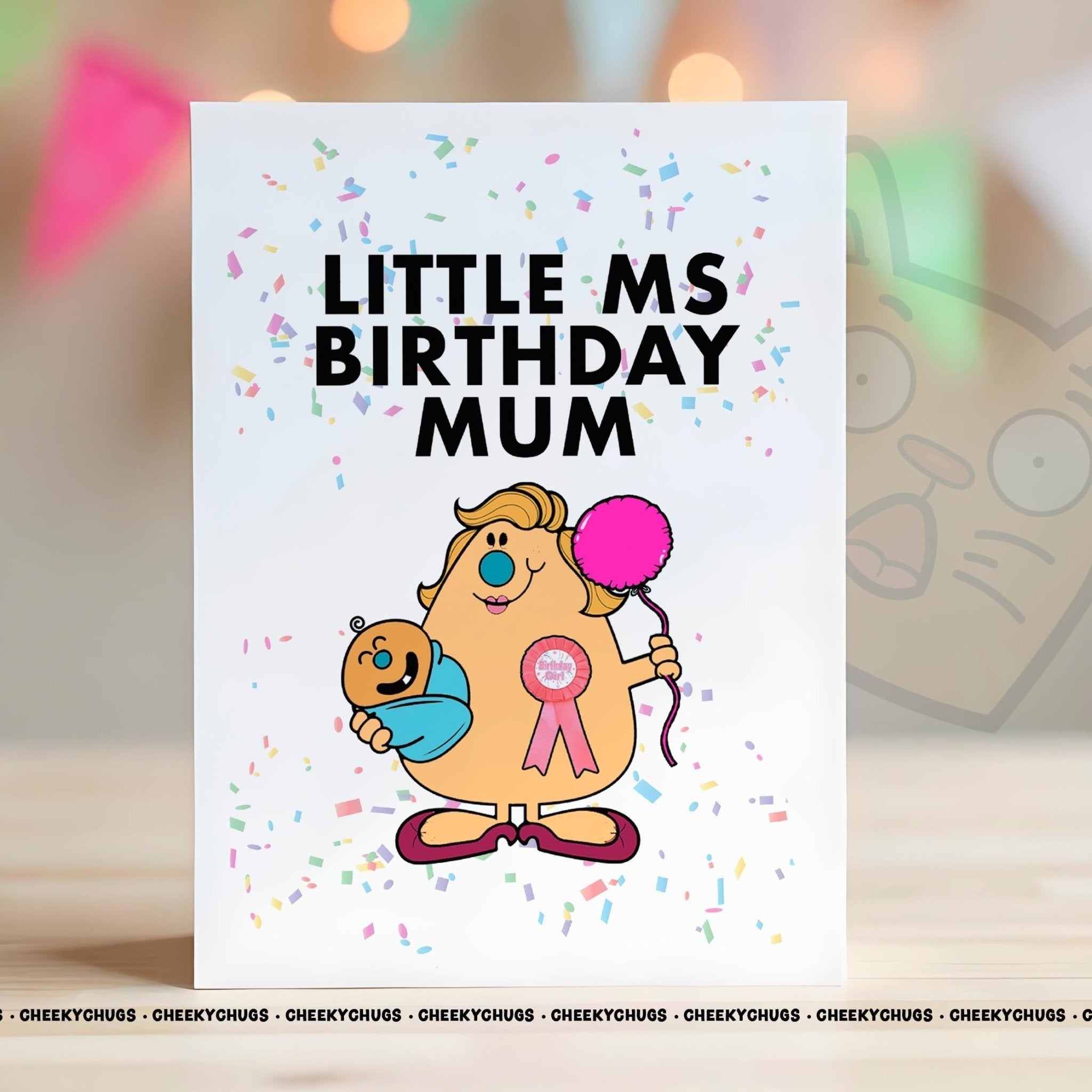 Birthday Card Novelty Little Ms BIRTHDAY MUM Greeting Card For Her Miss Mum Mom Mummy Friend - CHUGS - 109 - CheekyChugs