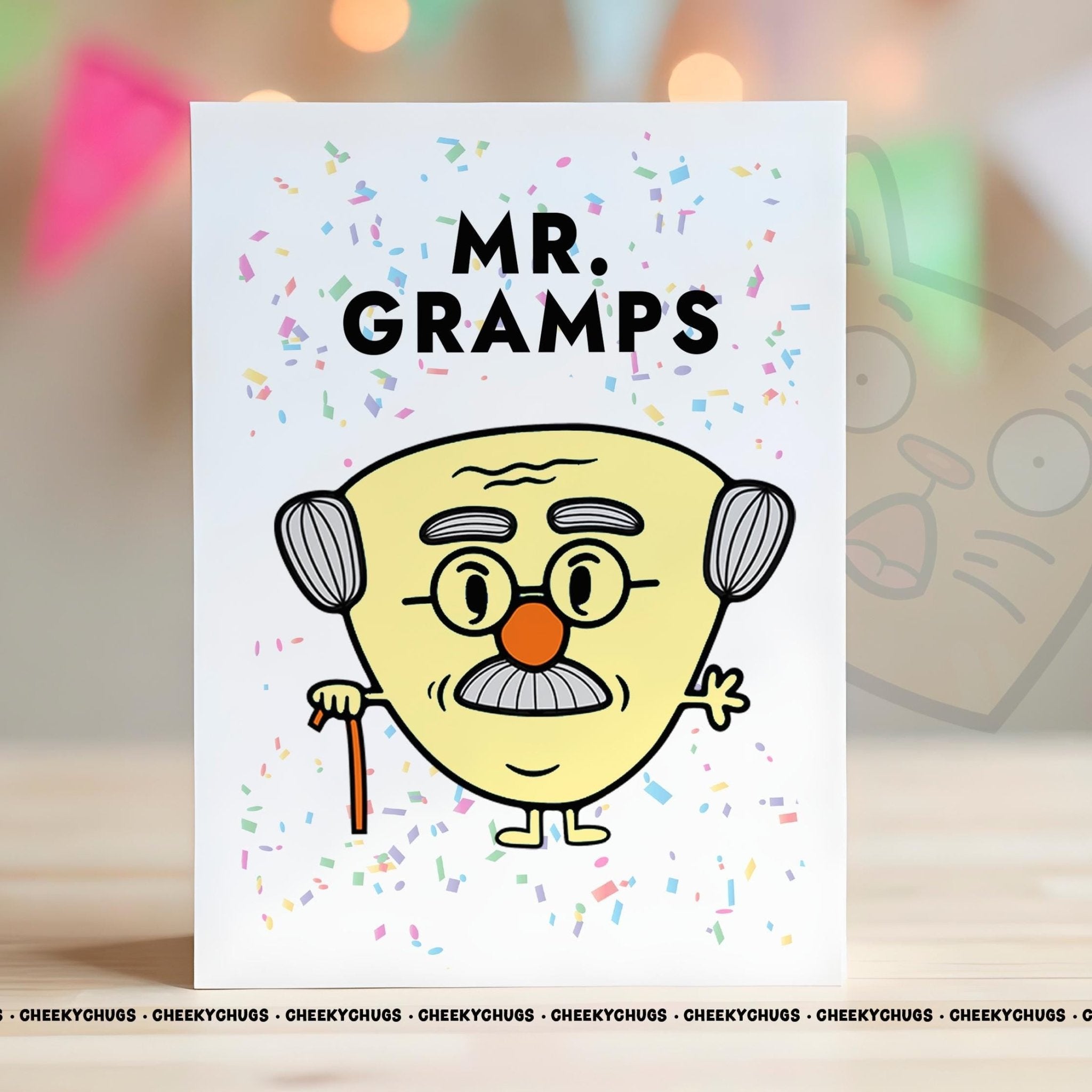 Card For Gramps Mr GRAMPS Greeting Card For Birthday Him Men Grandad From Children Family Father's Day Man - CHUGS - 0182 - CheekyChugs