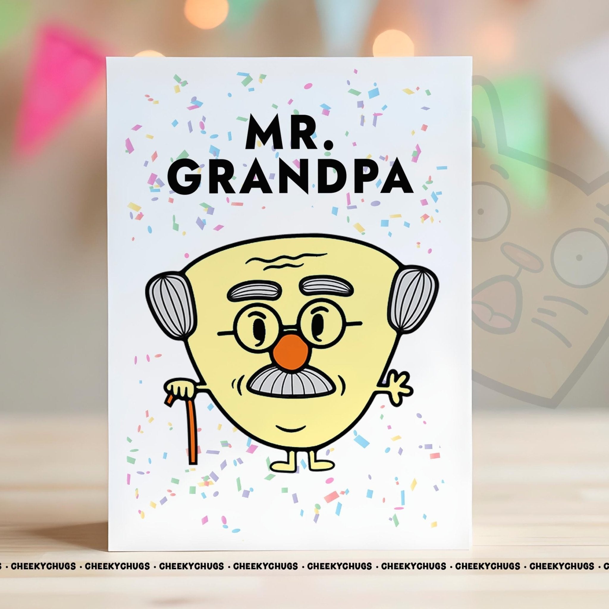 Card For Grandpa Mr GRANDPA Greeting Card For Birthday Him Men Grandad From Children Family Father's Day Man - CHUGS - 0181 - CheekyChugs