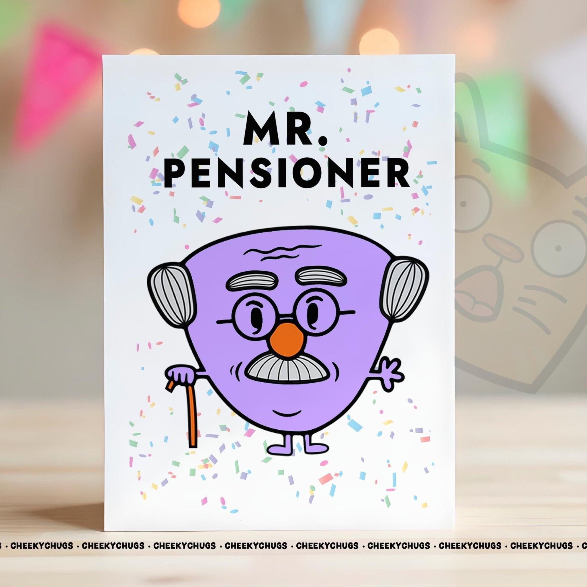 Card For Retiring Pension Mr PENSIONER Greeting Card For Birthday Him Men Grandad From Children Family Father's Day Man - CHUGS - 0184 - CheekyChugs