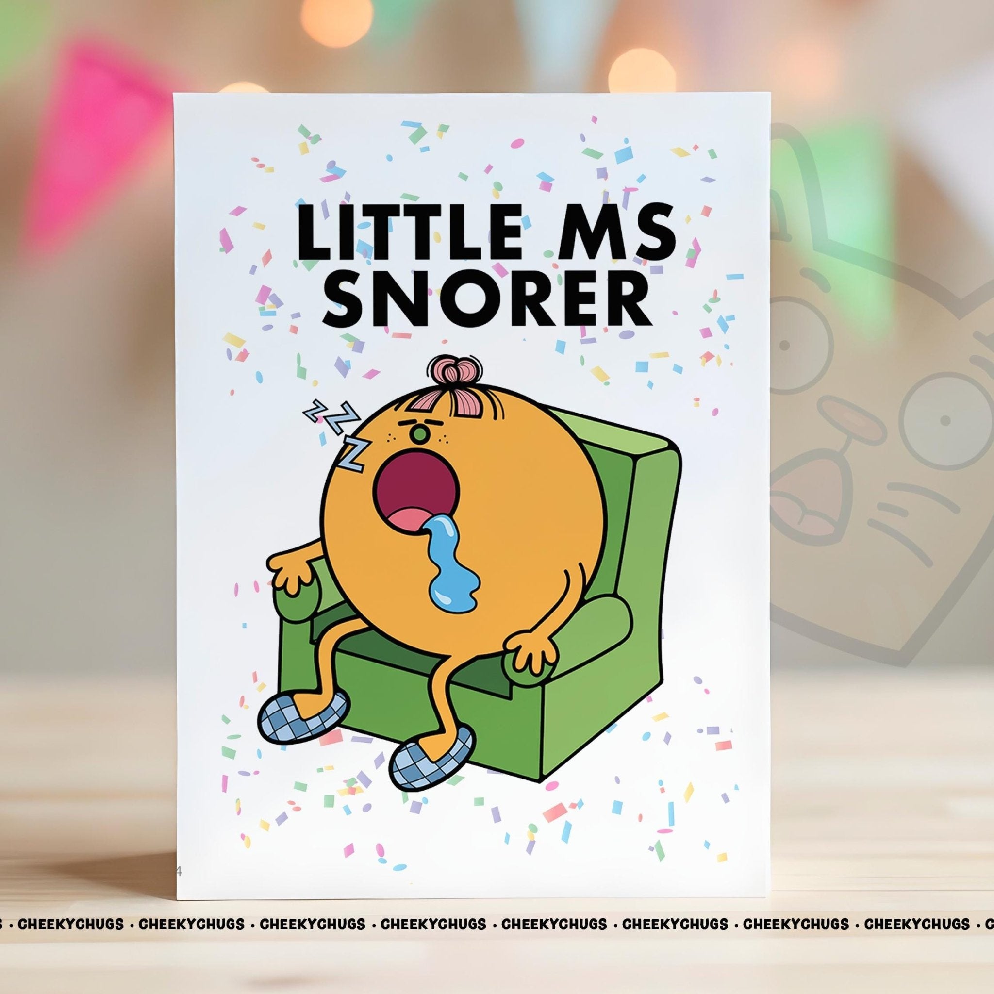 Funny Rude Birthday Card For Wife Friend Her Little Ms SNORER Valentines Christmas Birthday Ideas Office Miss Cards - CHUGS - 144 - CheekyChugs