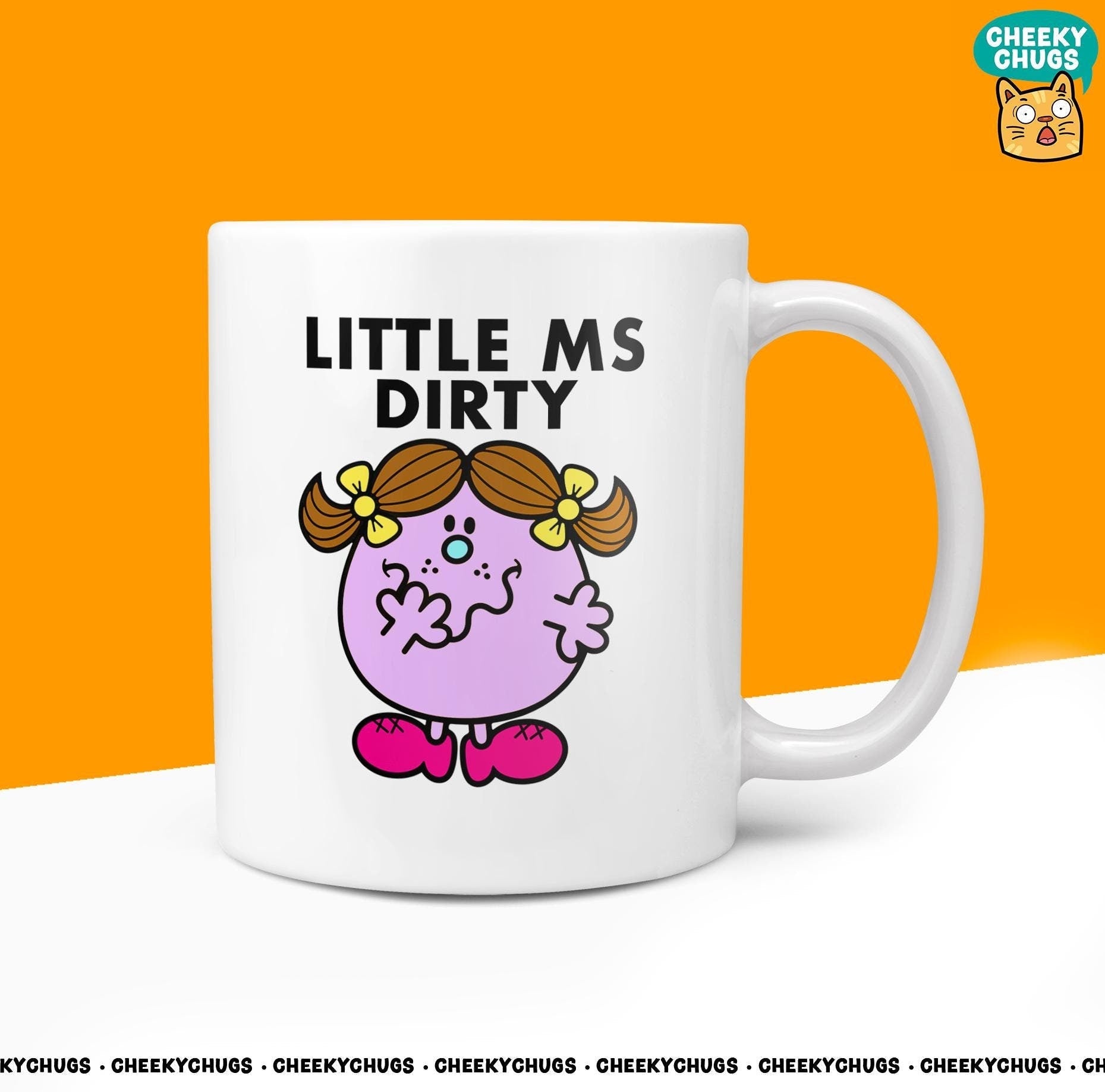 Novelty Little MS DIRTY Mug Funny Women's Miss Ladies Gift Secret Santa Present Ceramic Novelty Unique Birthday Christmas 10oz - CheekyChugs