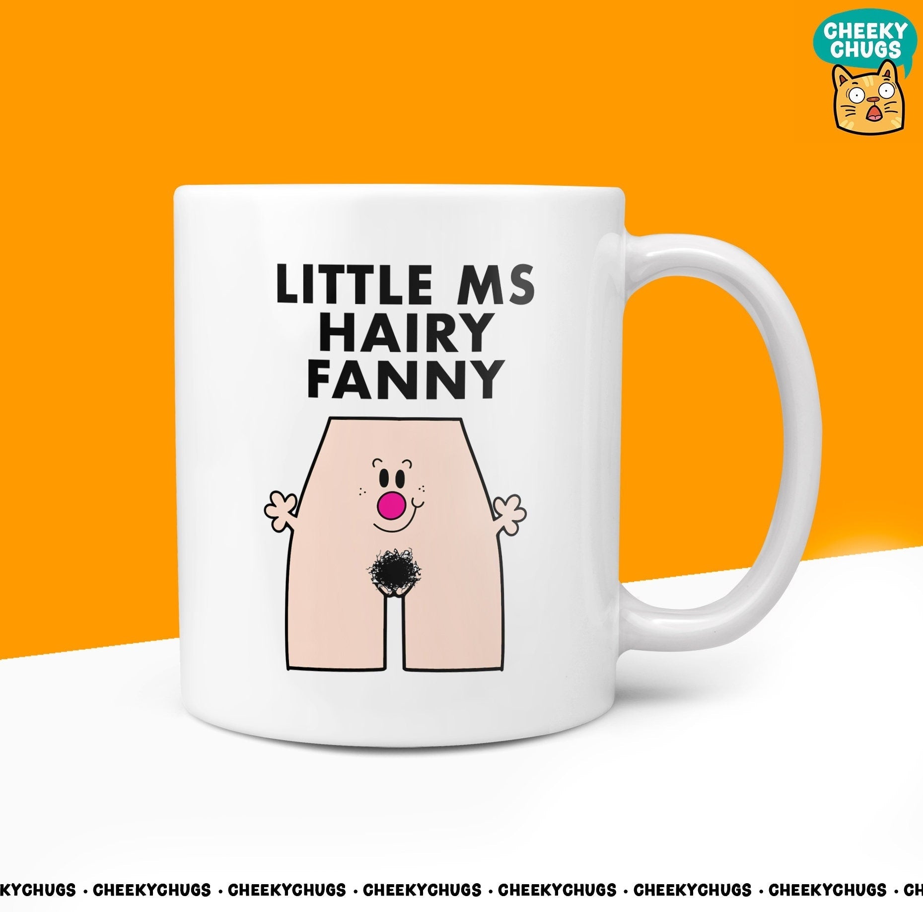 Novelty Little MS HAIRY FANNY 10oz Coffee Mug - Funny Gift Ideas For Her Miss Women Bestie Inspired Office Birthday Christmas Gifts - CheekyChugs