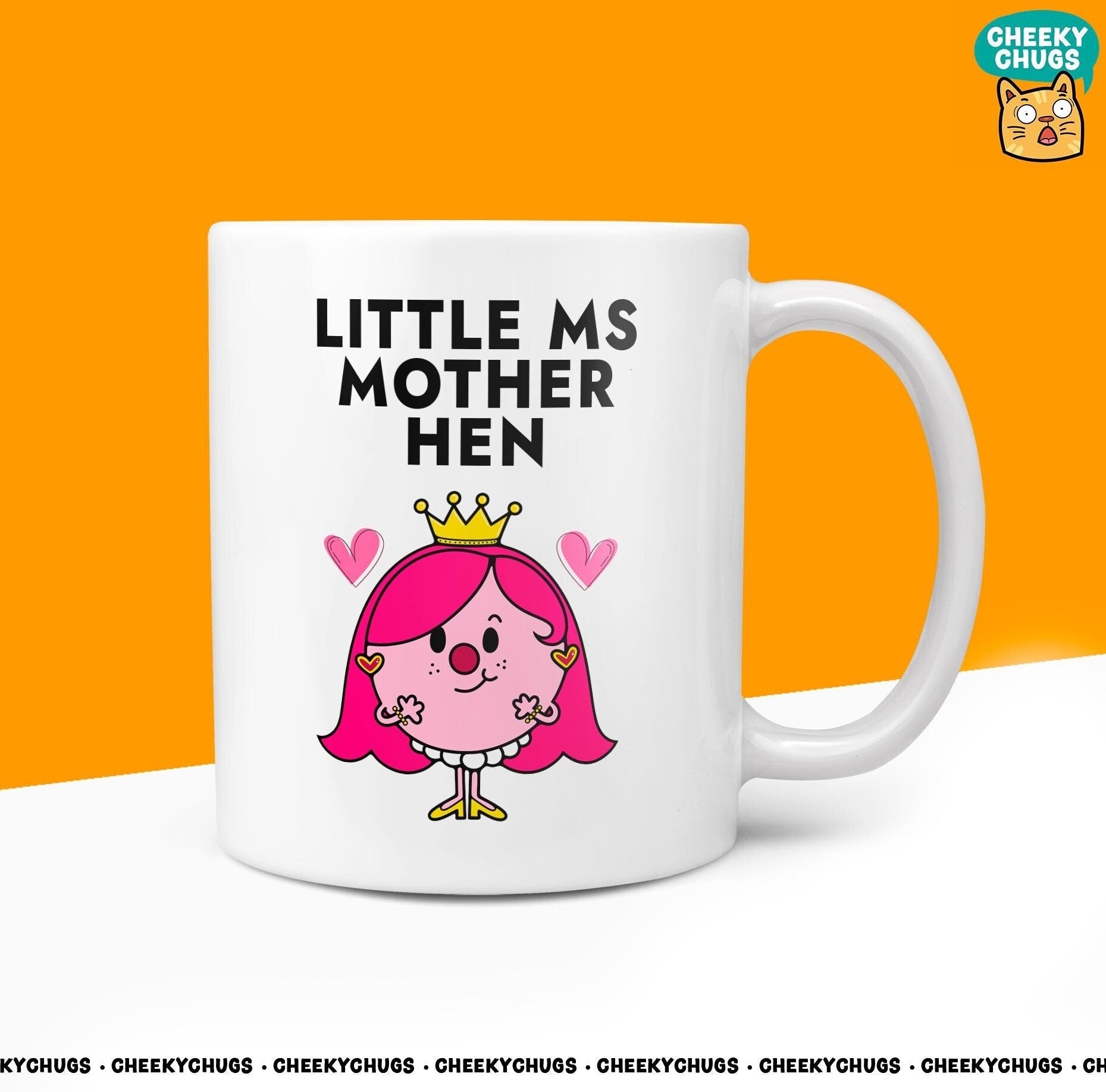 Novelty Little MS MOTHER HEN 10oz Coffee Mug - Funny Miss Mothers Day Ideas Female Cup For Christmas Birthday Gift Present Coffee Mugs - CheekyChugs