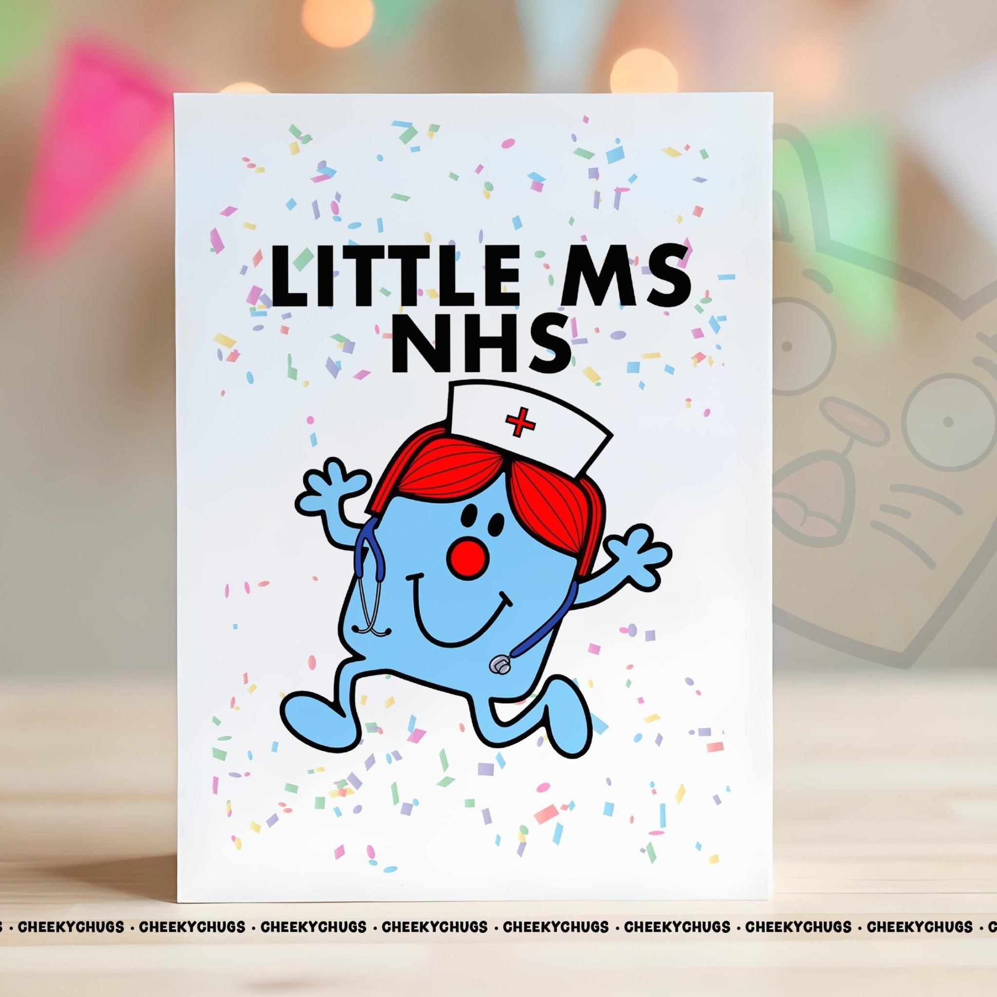 Novelty Little MS NHS Greeting Card For Her Miss 21st 30th 40th 50th Friend Work Family Sister Birthday Christmas Card - CHUGS - 088 - CheekyChugs