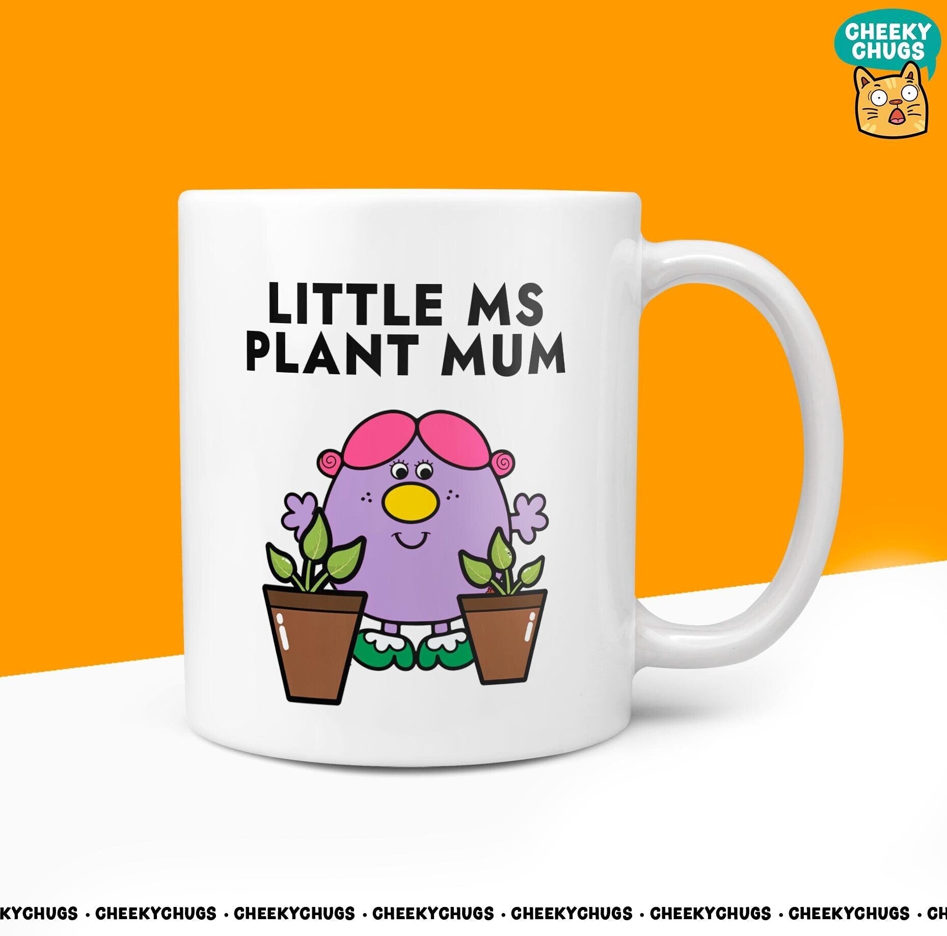 Novelty Little MS PLANT MUM Mug Funny Women's Miss Her Gift Secret Santa Present Ceramic Novelty Parody Birthday Christmas Coffee Tea Cup - CheekyChugs