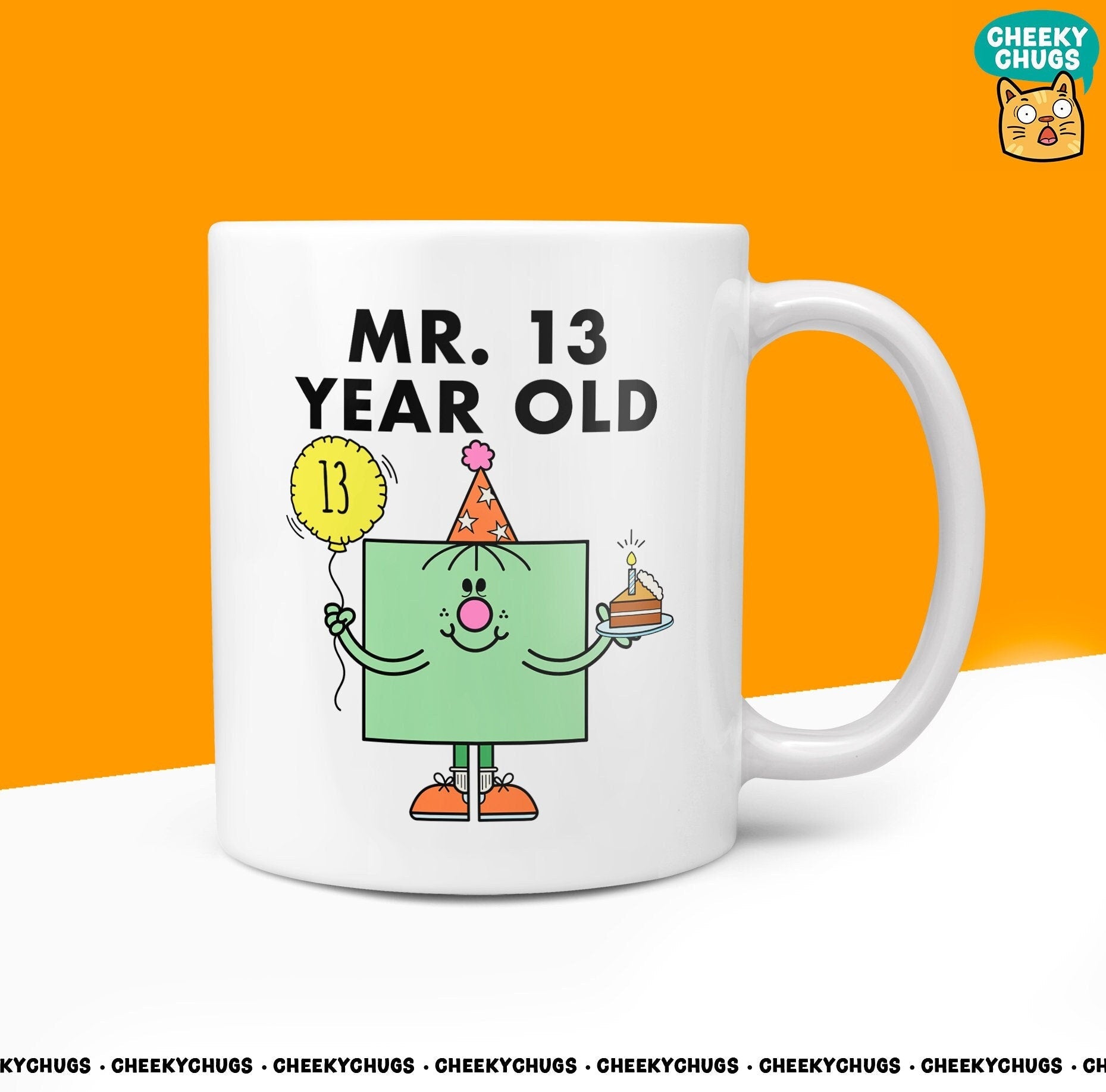 Novelty MR 13 YEAR OLD Mug Funny Mens Men Man Him Gift Secret Santa Present Unique Rude Ceramic Novelty 13th Birthday Ideas Christmas 10oz - CheekyChugs