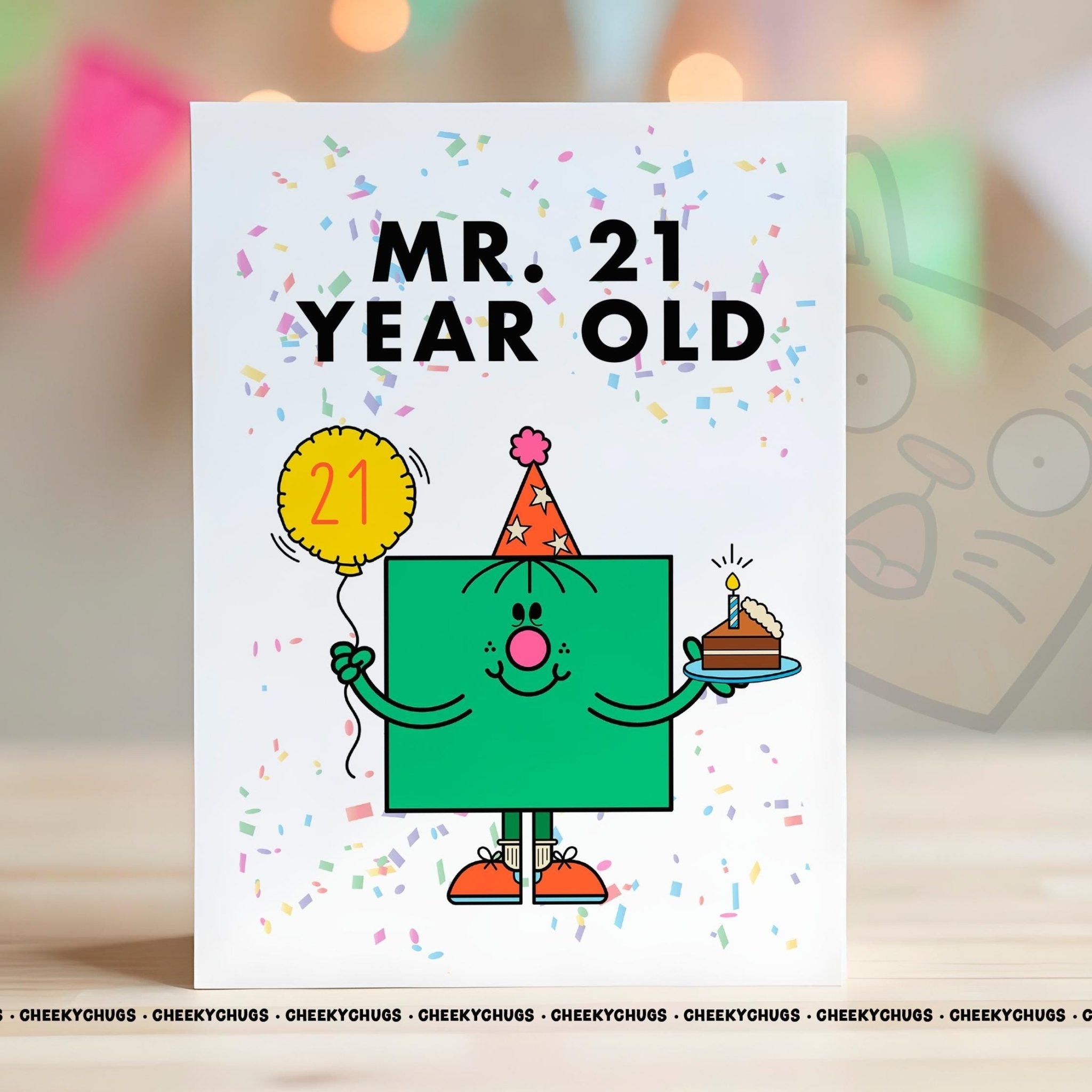 Novelty Mr 21 Year Old Greeting Card For Him Men Friend Family Brother Birthday 21st, Twenty One Him - CRD - CHUGS - 011 - CheekyChugs
