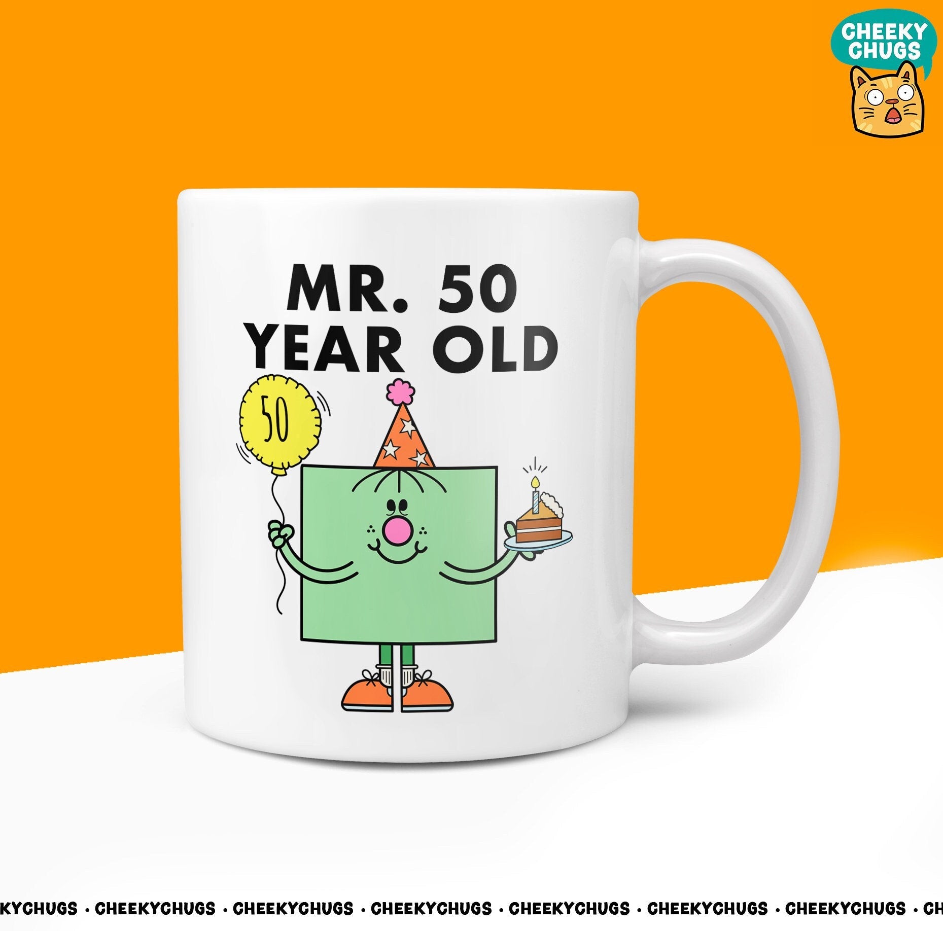 Novelty MR 50 YEAR OLD Mug Funny Mens Men Man Him Gift Secret Santa Present Unique Rude Ceramic Novelty 50th Birthday Ideas Christmas 10oz - CheekyChugs