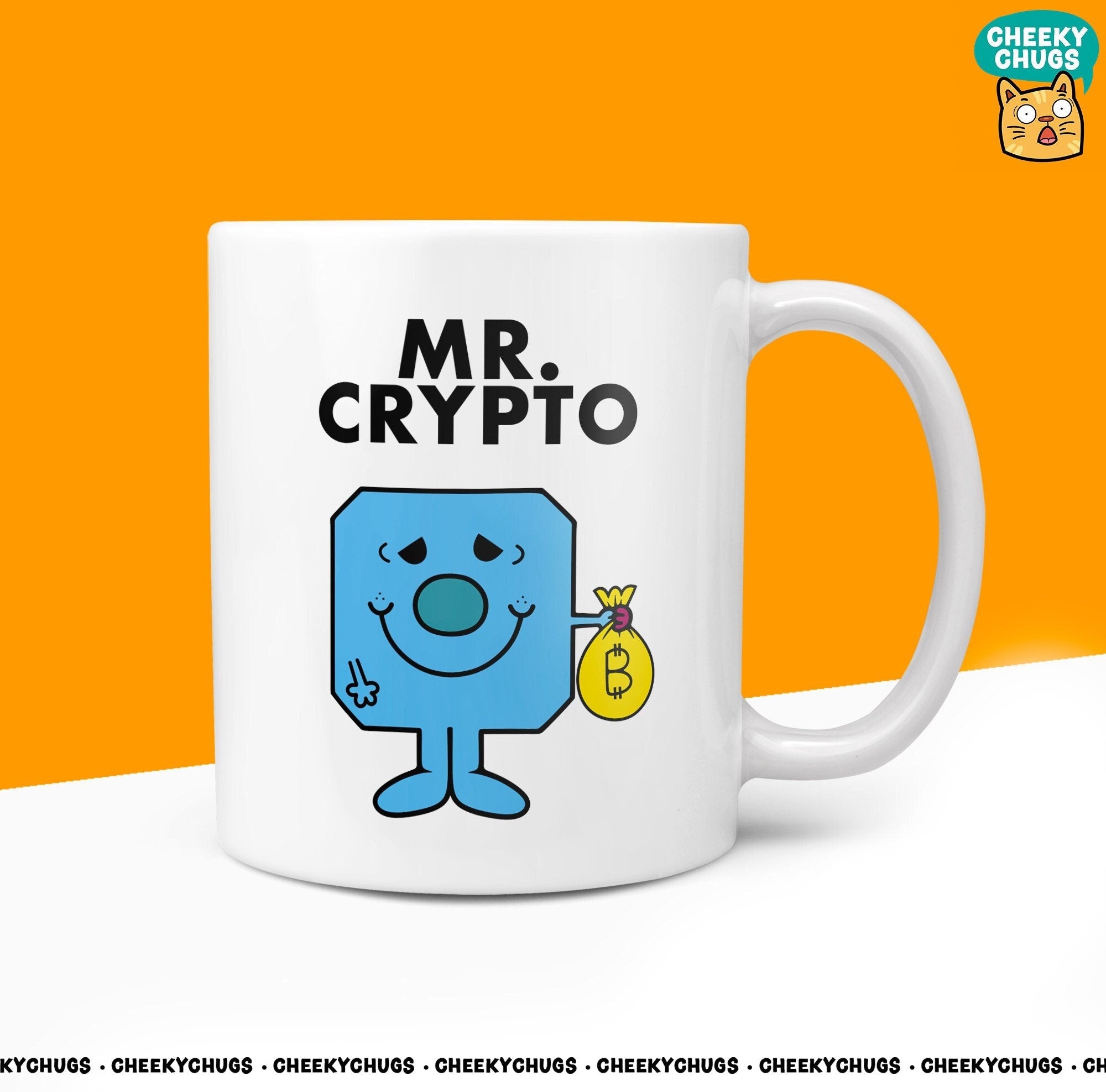 Novelty Mr CRYPTO Mug Funny Men Mr Him Gift Secret Santa Present Unique Ceramic Novelty Office Birthday Christmas 10oz Coffee Tea Cup - CheekyChugs