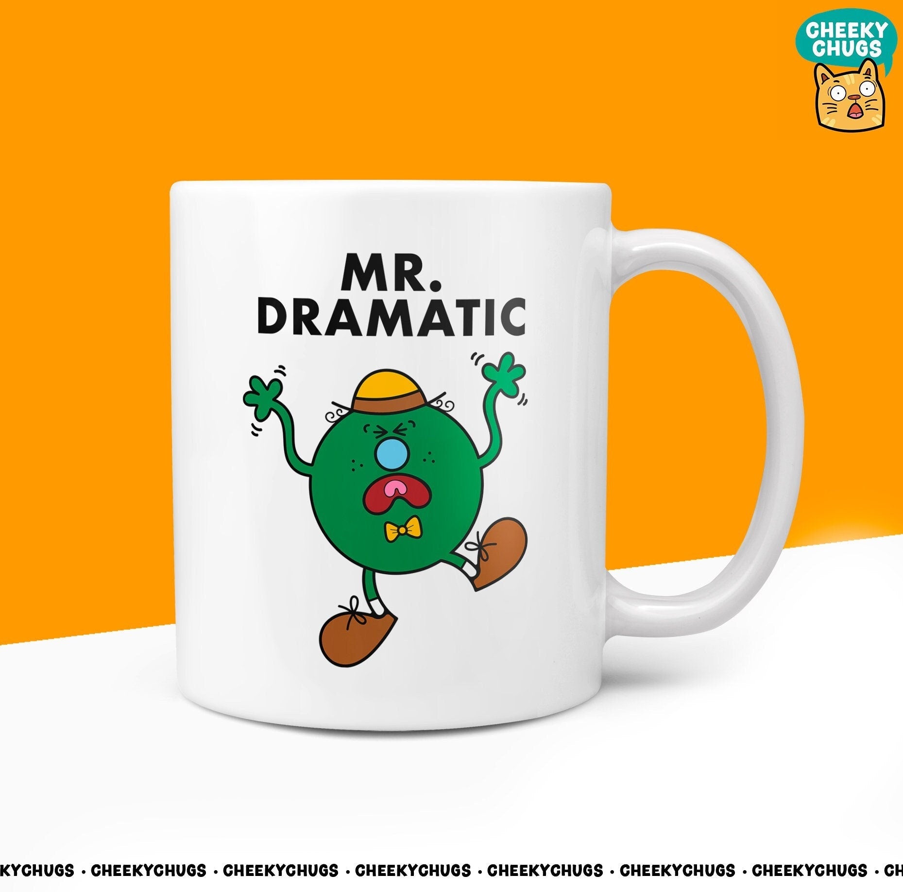 Novelty MR DRAMATIC 10oz Coffee Mug - Ideal Drama Gift for Men Gay Dramatics High Maintenance Birthday Christmas Gifts For Him - CheekyChugs