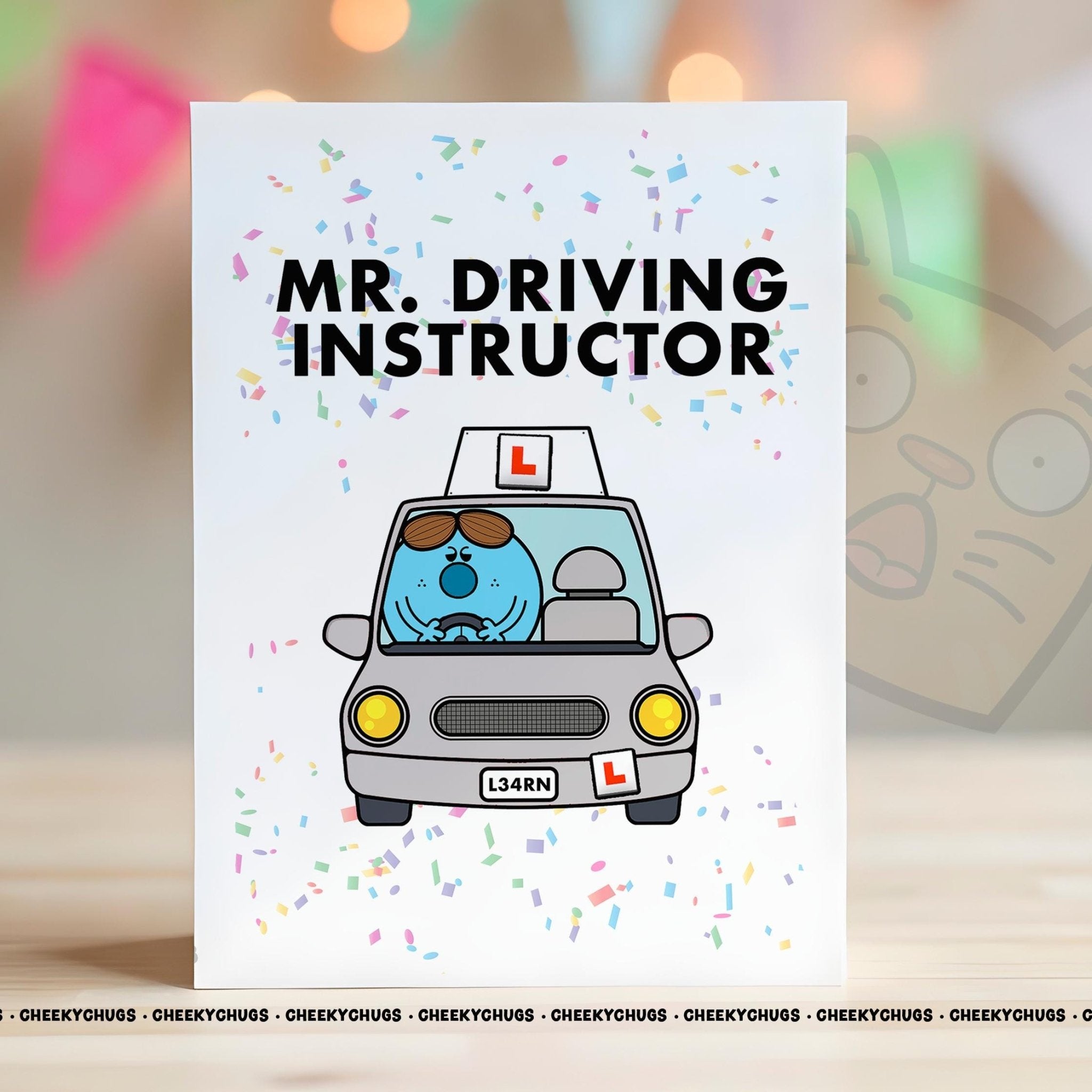 Novelty Mr DRIVING Instructor Greeting Card For Him Men Friend Family Driver Passed Test Learner Birthday Christmas - CRD - CHUGS - 048 - CheekyChugs