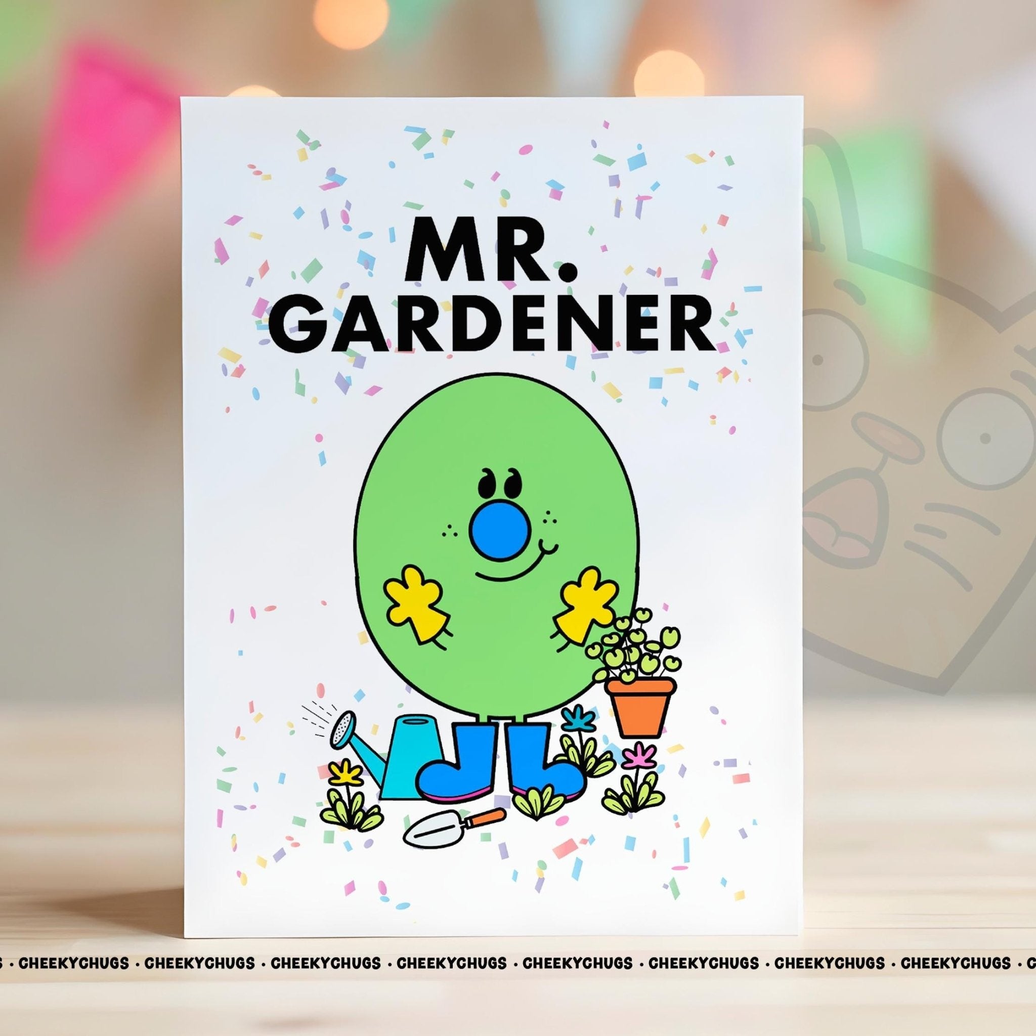 Novelty Mr GARDENER Greeting Card For Him Men Friend Family Birthday Christmas Garden Gardening Allotment Cards - CRD - CHUGS - 031 - CheekyChugs