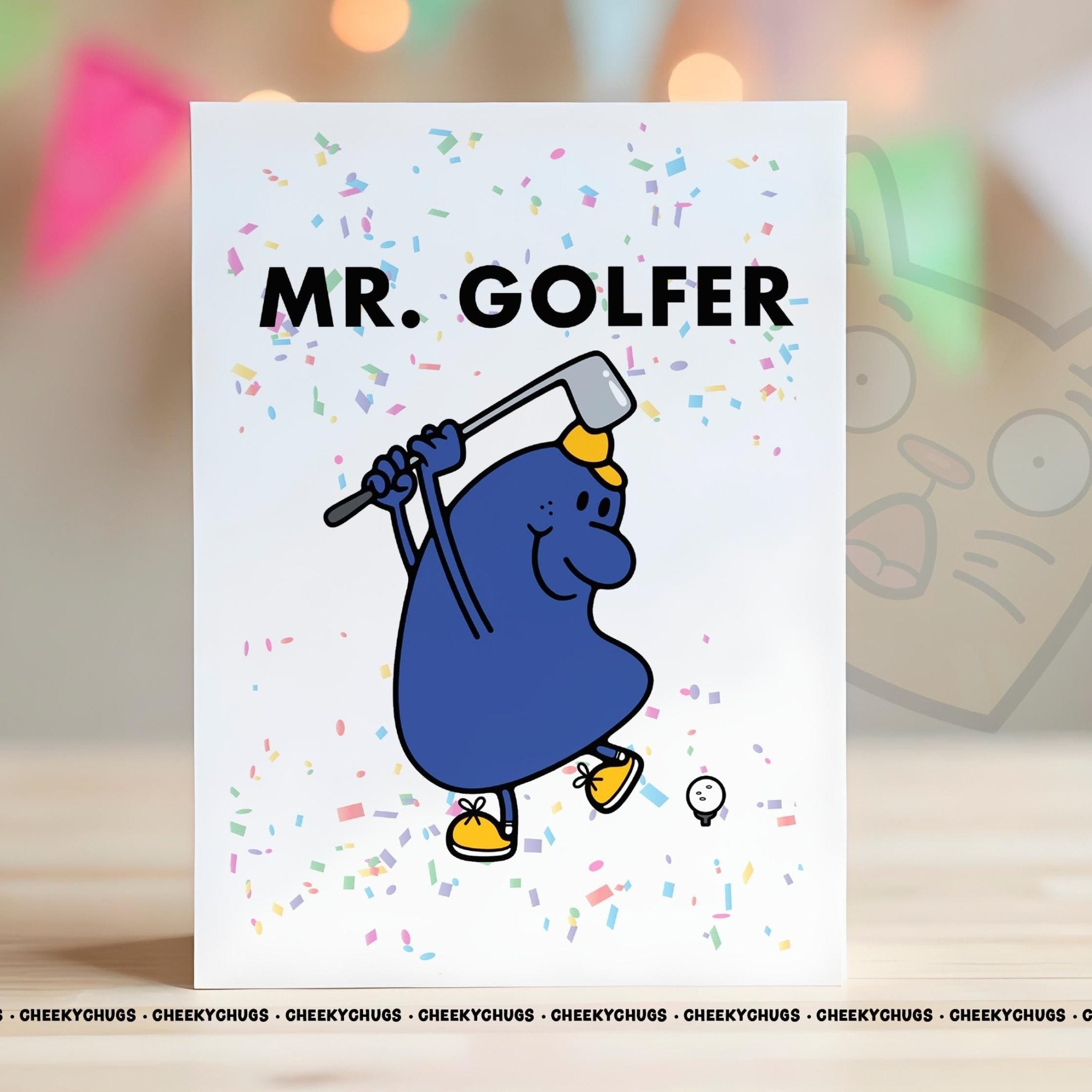 Novelty MR GOLFER Greeting Card For Him Men 21st 30th 40th 50th 60th Friend Family Dad Birthday Christmas Card - CHUGS - 078 - CheekyChugs