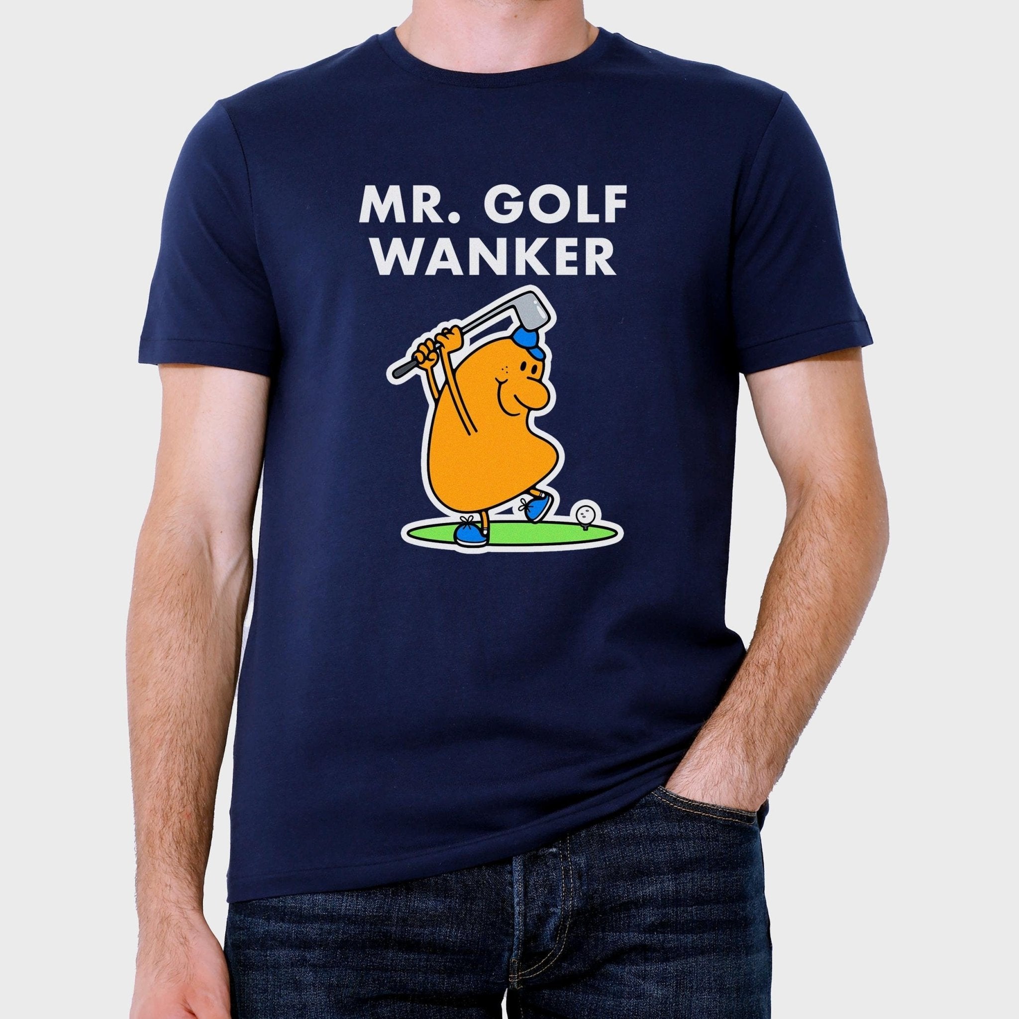 Novelty Mr GOLFER WANKER T-Shirt Tee Funny Gift Unisex Mens Gifts Secret Santa Men Dad T Shirt Golf Birthday Christmas S, M, L, XL Sizing - CheekyChugs