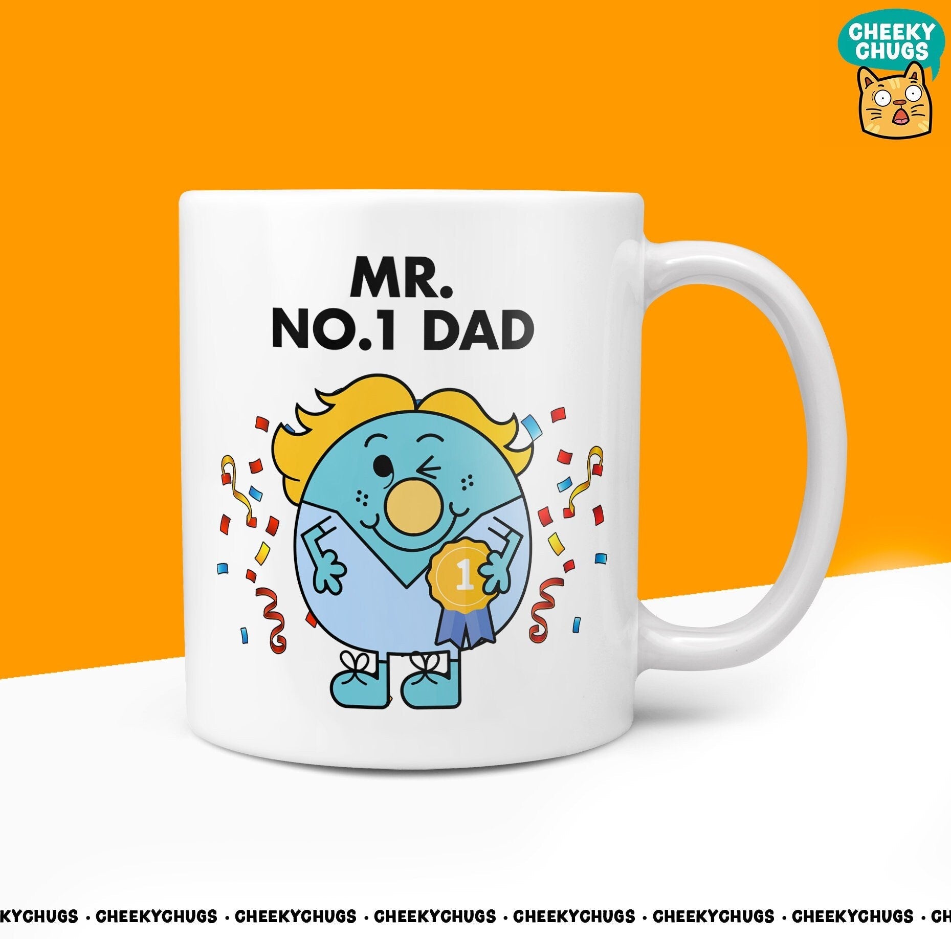 Novelty MR NO.1 DAD Mug Funny Men Mens Fathers Day Ideas Cute Gift Secret Santa Present Unique Rude Ceramic Novelty Birthday Christmas - CheekyChugs