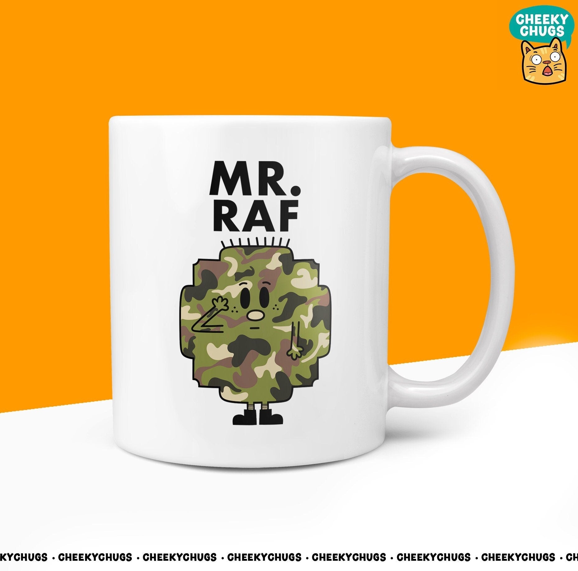 Novelty Mr RAF 10oz Coffee Mug - Funny Men Male Cup For Secret Santa Christmas Birthday Royal Air Force Forces Friend Office Coffee Mug - CheekyChugs