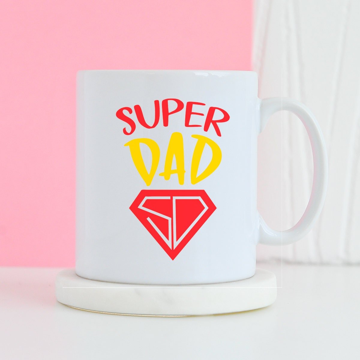 Super Dad Superhero Mug - Fathers Day Gift | Birthday Mug | Daddy Gifts | Dad Mugs | Best Dad Ever | Cool Fathers Day Gifts | Daddy Mugs - CheekyChugs