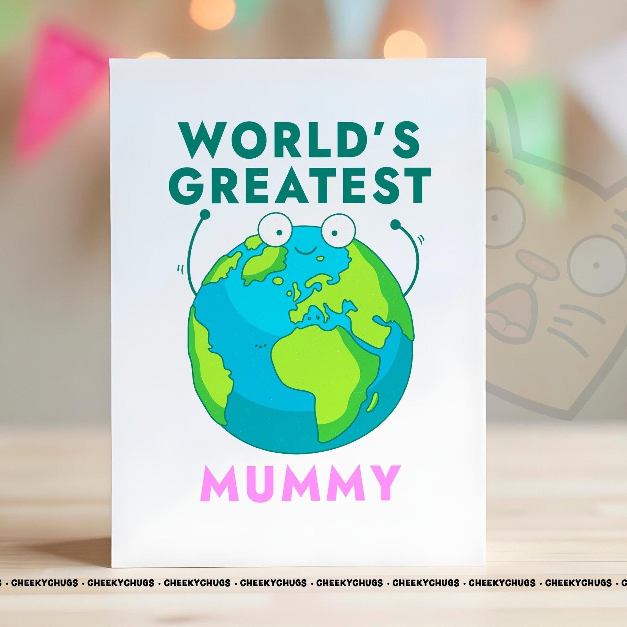 WORLD'S GREATEST MUMMY Birthday Greeting Card For Her Women Mum Novelty Mum Mom 50th 60th 70th 80th Card Ideas 0200 - CheekyChugs
