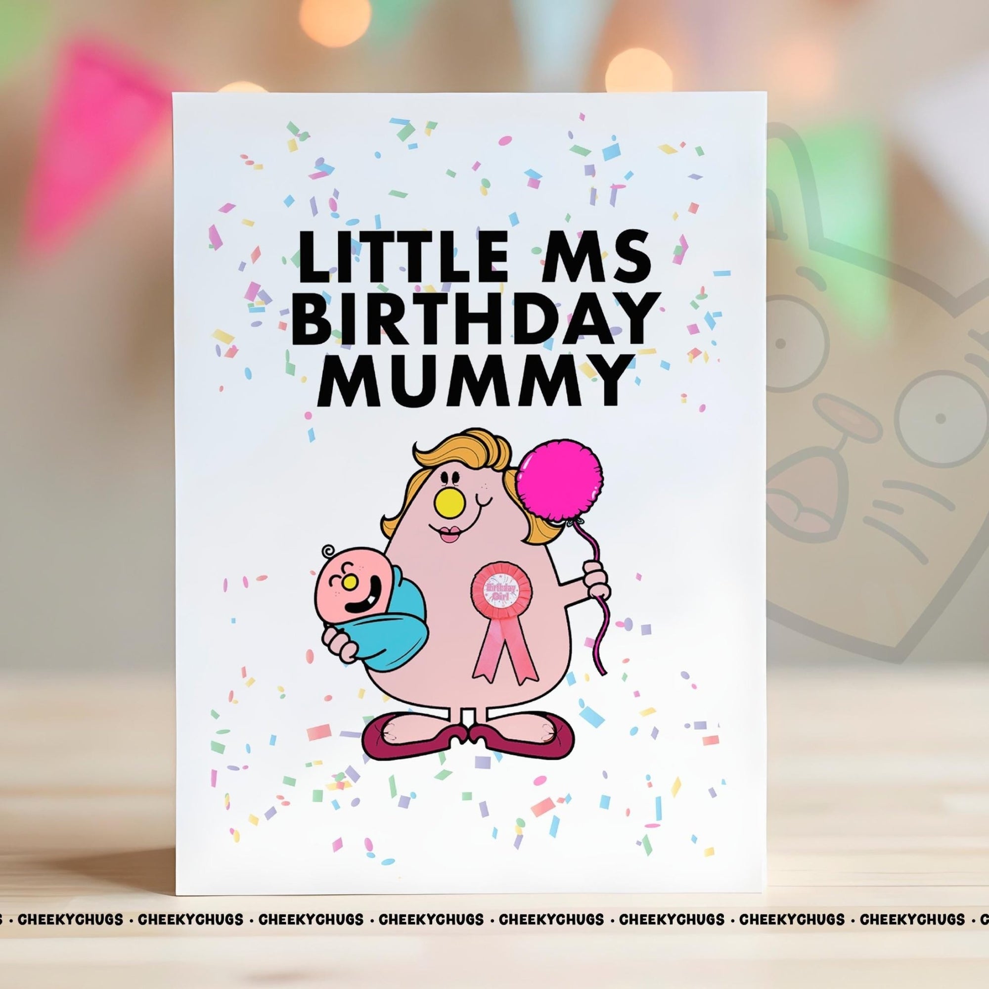 Birthday Card Novelty Little Ms BIRTHDAY MUMMY Greeting Card For Her Miss Mum Mom Mummy Friend - CHUGS - 110 - CheekyChugs