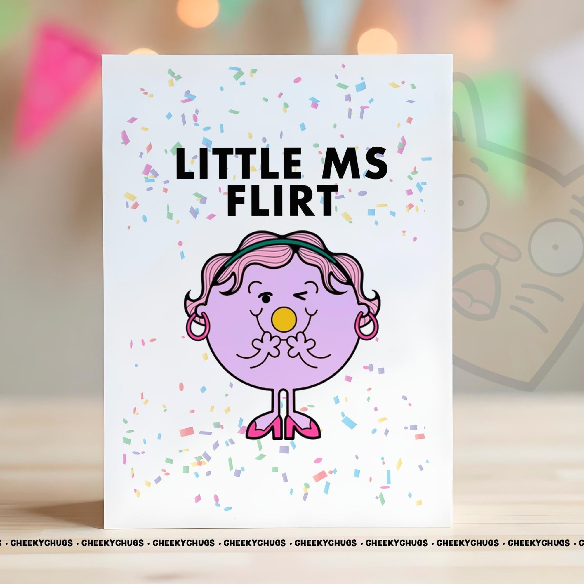 Birthday Card Novelty Little MS FLIRT Greeting Card For Her Miss Female Mum Friend Bestie 18th 21st 30th 40th 50th 60th - CHUGS - 117 - CheekyChugs
