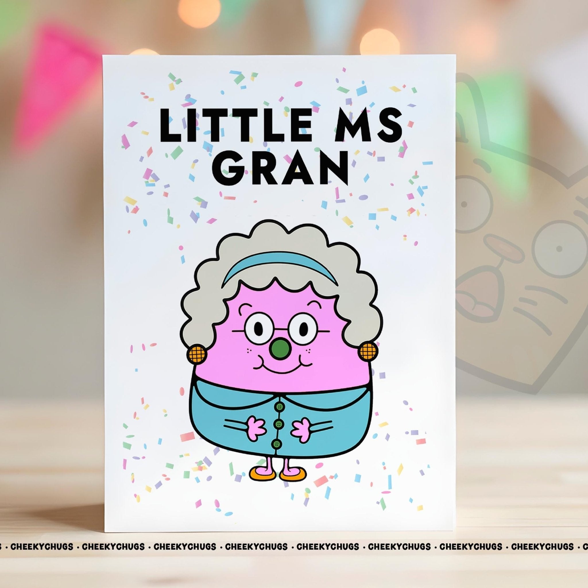 Card For Gran Little MS GRAN Greeting Card For Birthday Miss Her Women's From Children Family Mother's Day Granny - CHUGS - 0189 - CheekyChugs