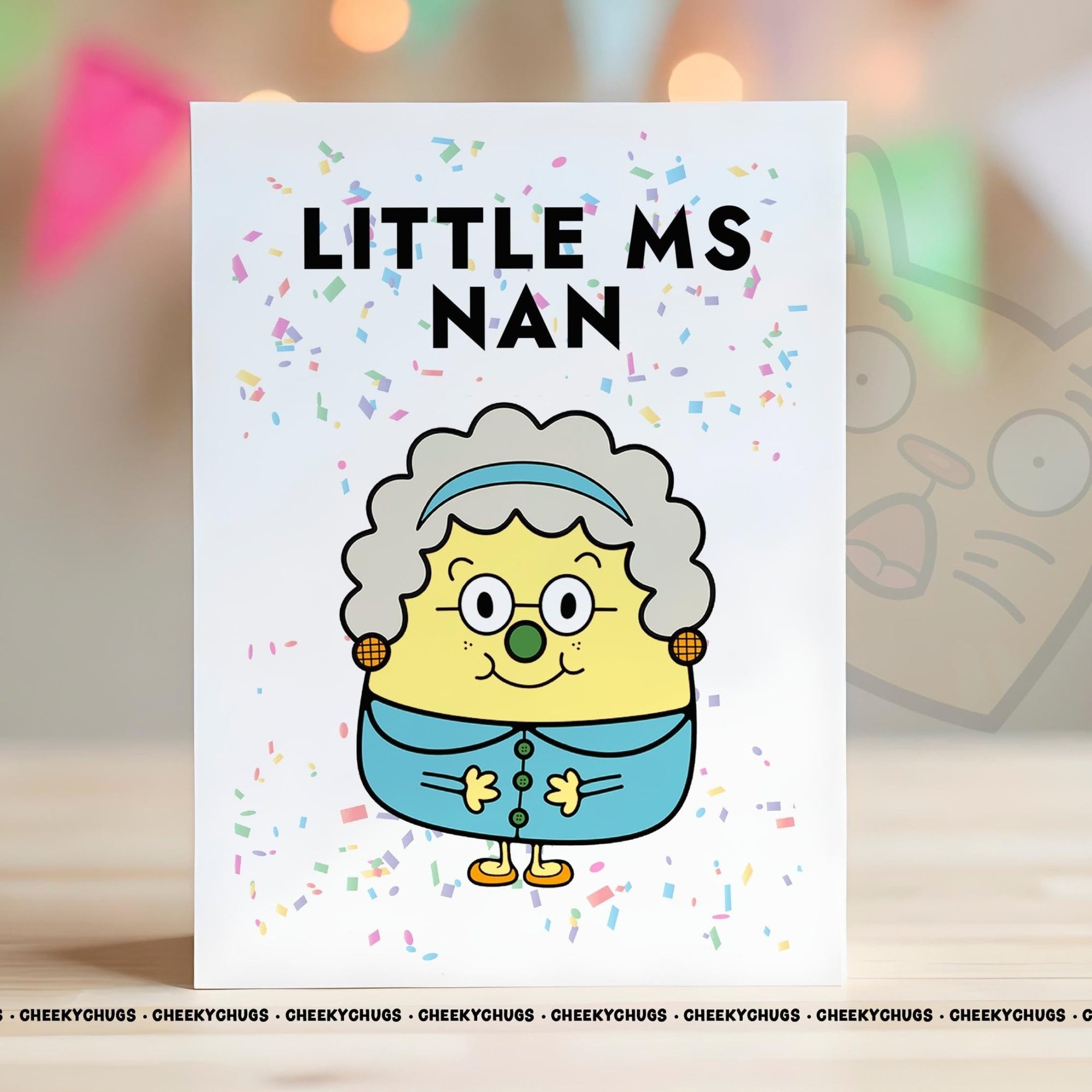 Card For Nan Pension Little MS NAN Greeting Card For Birthday Miss Her Women's From Children Family Mother's Day Nanny - CHUGS - 0186 - CheekyChugs