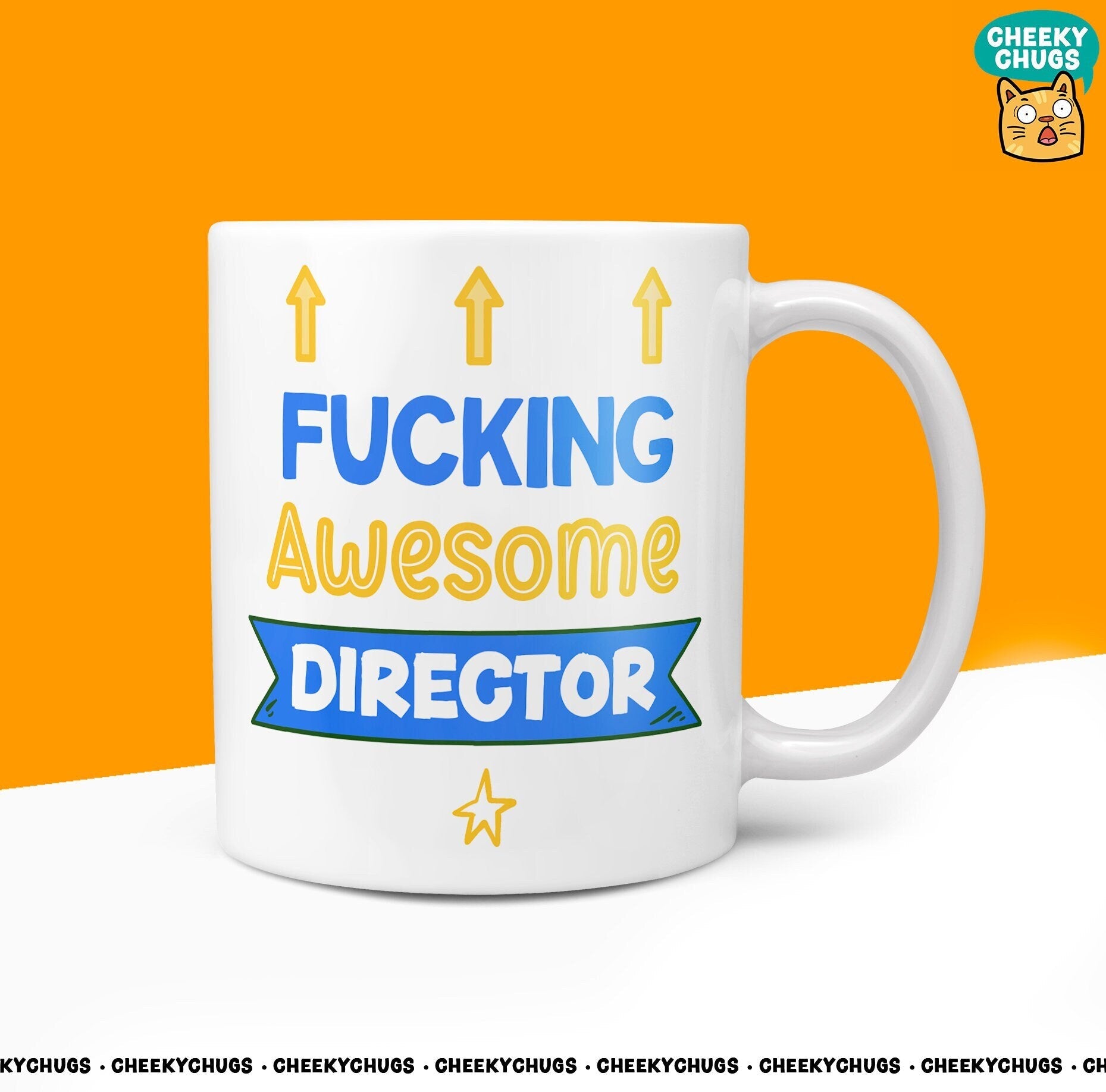 Funny Gifts For DIRECTOR - Fucking Awesome DIRECTOR Gift Ideas For Him Her Manager Boss Work Swearing Office Novelty 10oz Coffee Tea Mug - CheekyChugs