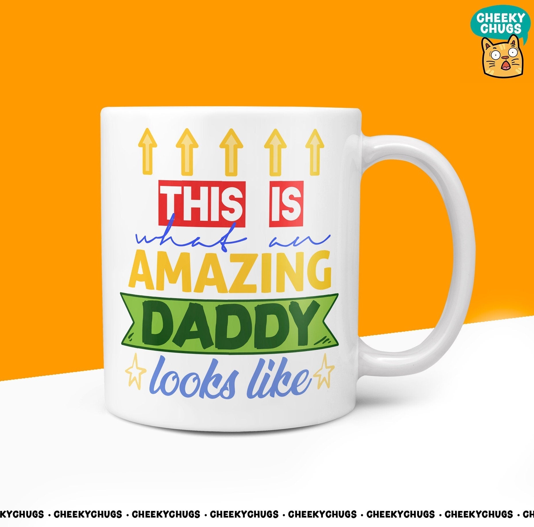 Gift Mug For DADDY - This Is What An Amazing DADDY Looks Like Gifts Ideas For Him Her Cook Novelty 10oz Coffee Tea Mug - CheekyChugs