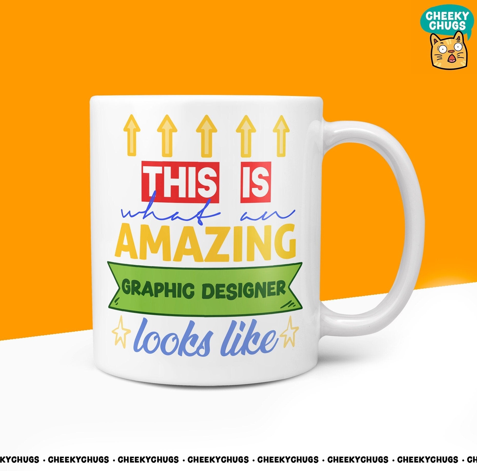 Gift Mug For DESIGNER - This Is What An Amazing GRAPHIC DESIGNER Looks Like Gifts Ideas For Him Her Cook Novelty 10oz Coffee Tea Mug - CheekyChugs