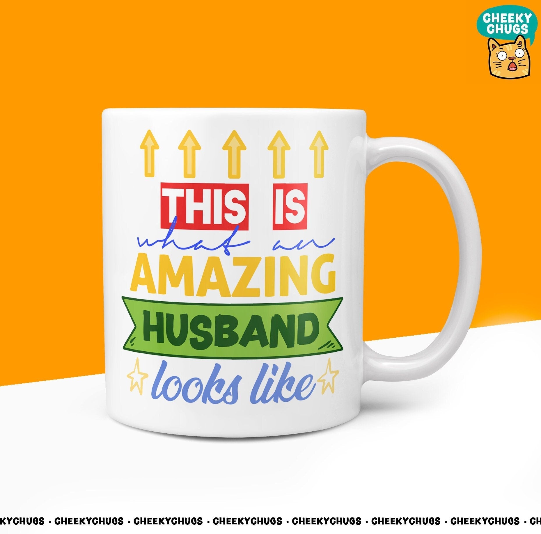 Gift Mug For HUSBAND - This Is What An Amazing HUSBAND Looks Like Gifts Ideas For Him Her Cook Novelty 10oz Coffee Tea Mug - CheekyChugs