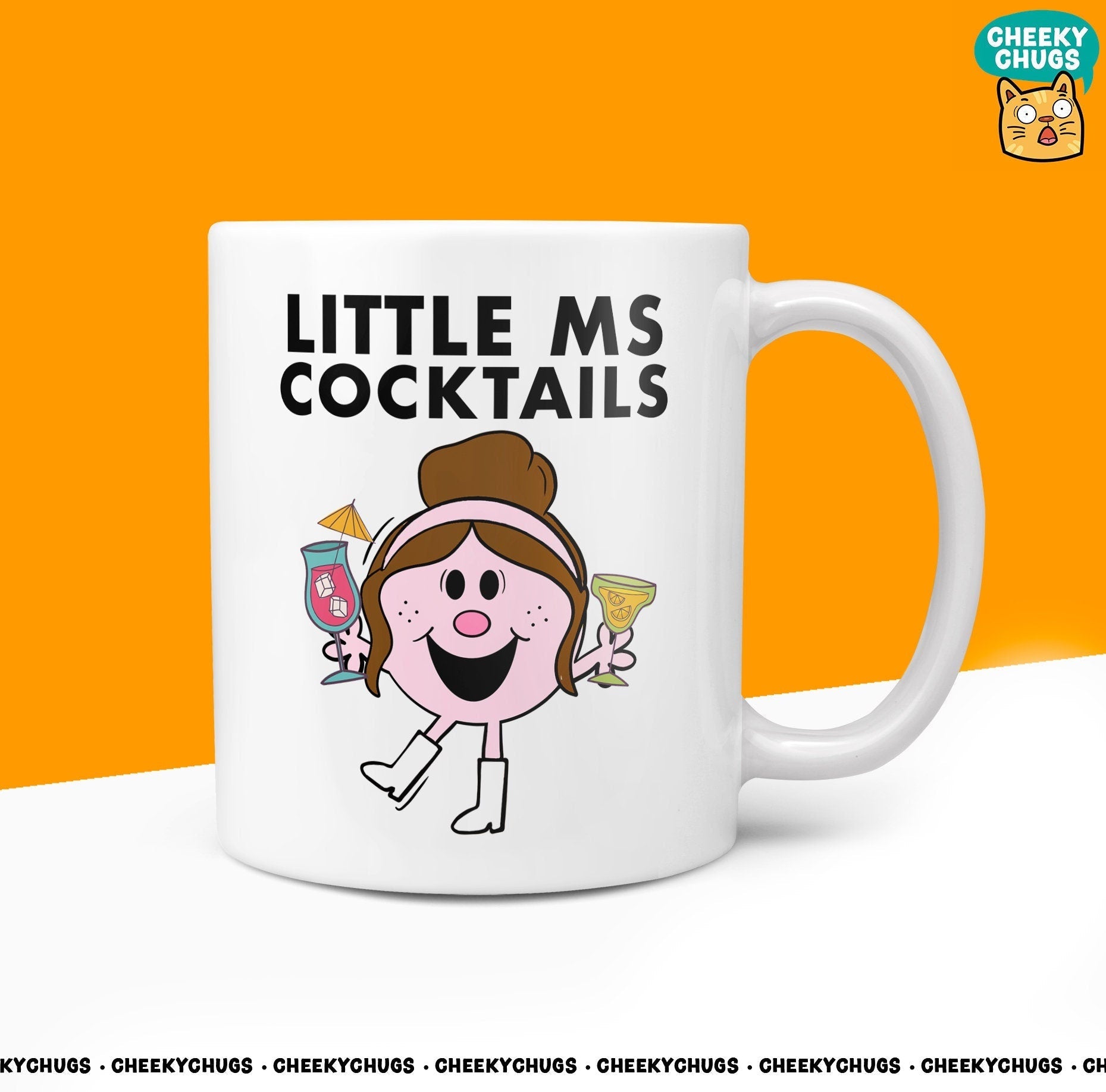 Little MS COCKTAILS Drinker Friend Office Bestie Birthday Christmas Gift For Miss Her Novelty Gifts 10oz Coffee Tea Mug - CheekyChugs