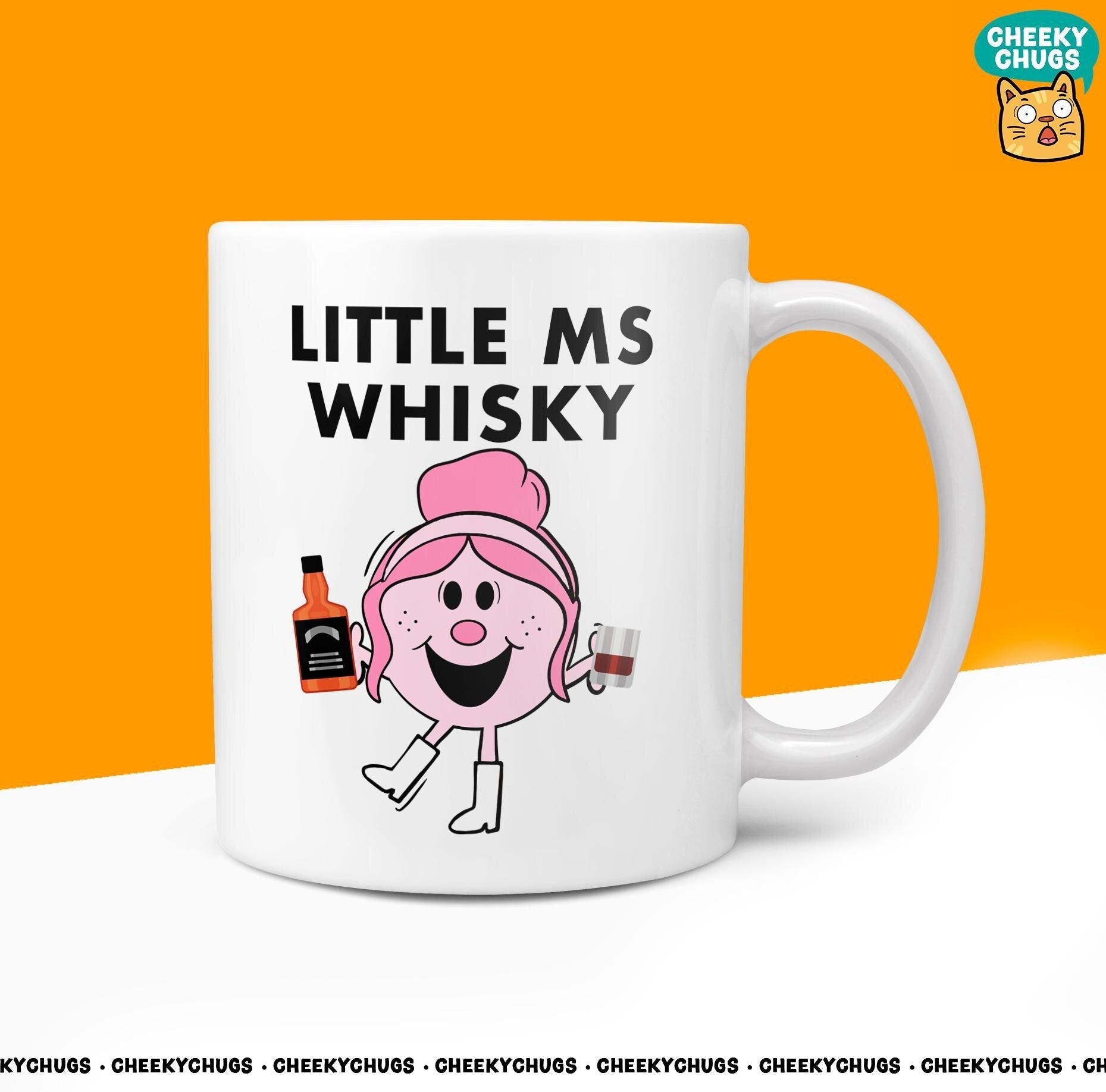 Little MS WHISKY Drinker Friend Office Bestie Birthday Christmas Gift For Miss Her Novelty Gifts 10oz Coffee Tea Mug - CheekyChugs