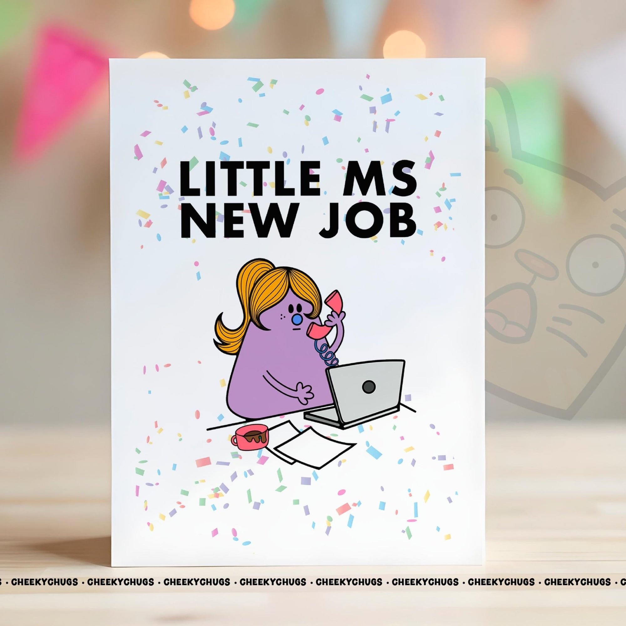 New Job Card For Her Ideas Women's Miss Congratulations Career Change Promotion Office Manager Greeting Well Done Cards - CHUGS - 135 - CheekyChugs