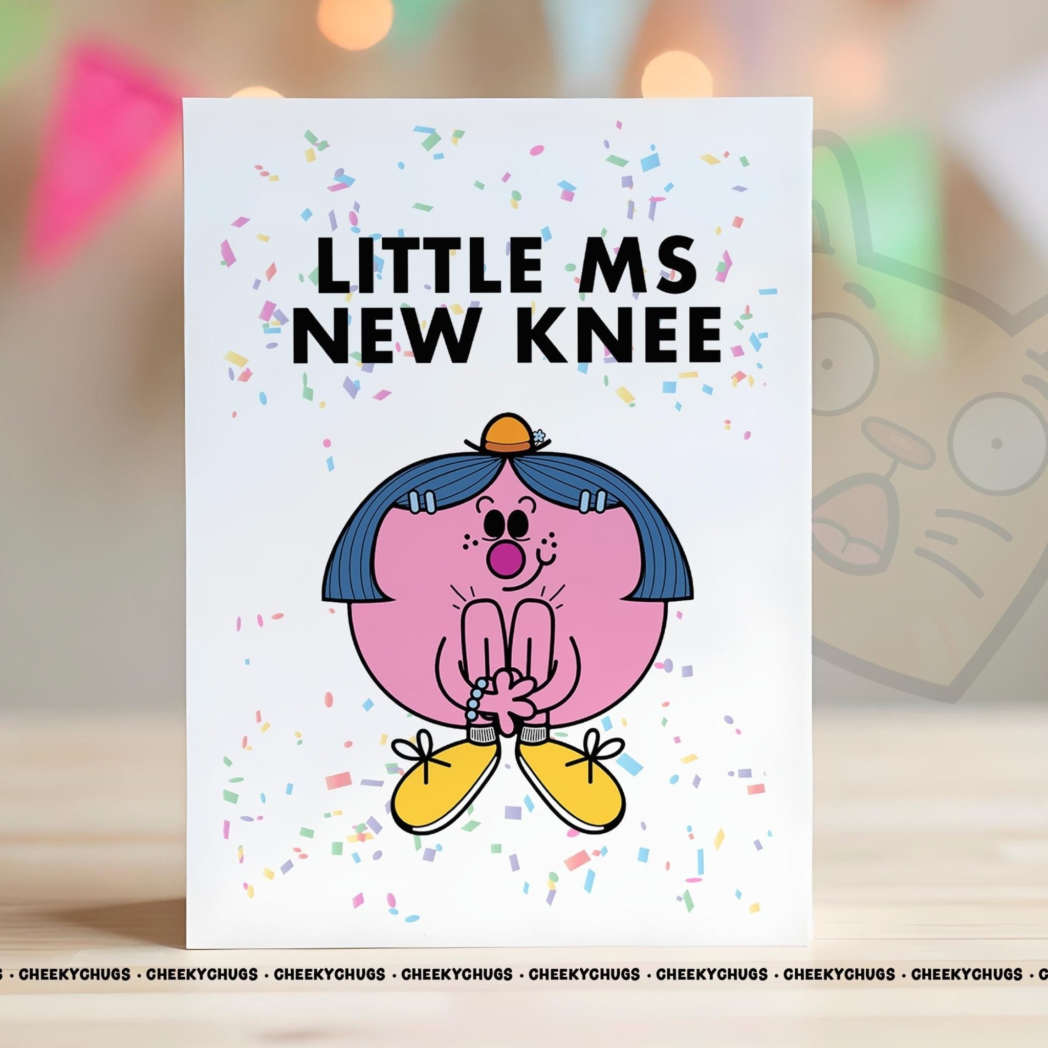 New Knee Card For Her Ideas Women's Miss Knee Operation Replacement Hospital Get Well Walking Knee Soon Ideas Gifts Cards - CHUGS - 136 - CheekyChugs