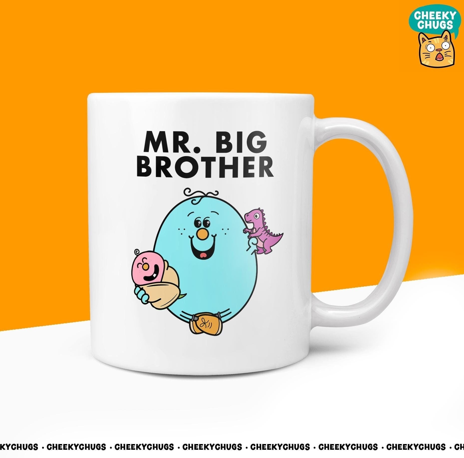 Novelty Little MR BIG BROTHER Mug Funny Men Mens Pregnancy Gift Secret Santa Present Unique Rude Ceramic Novelty Birthday Christmas - CheekyChugs