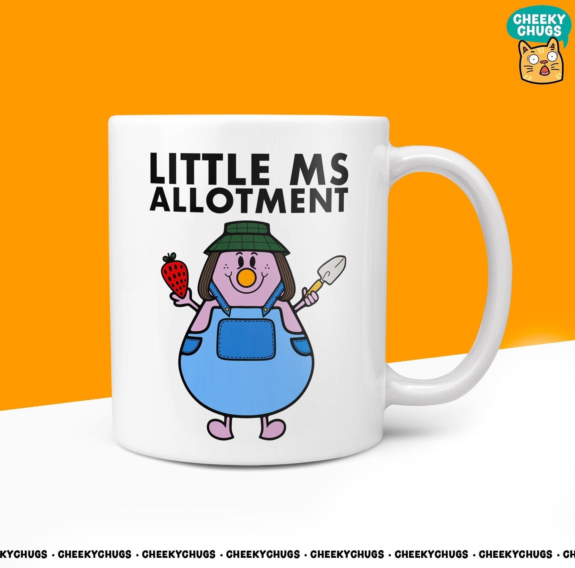 Novelty Little Ms ALLOTMENT 10oz Coffee Mug - Allotment Gifts For Her Miss Female Plot Vegetable Growing Birthday Christmas - CheekyChugs