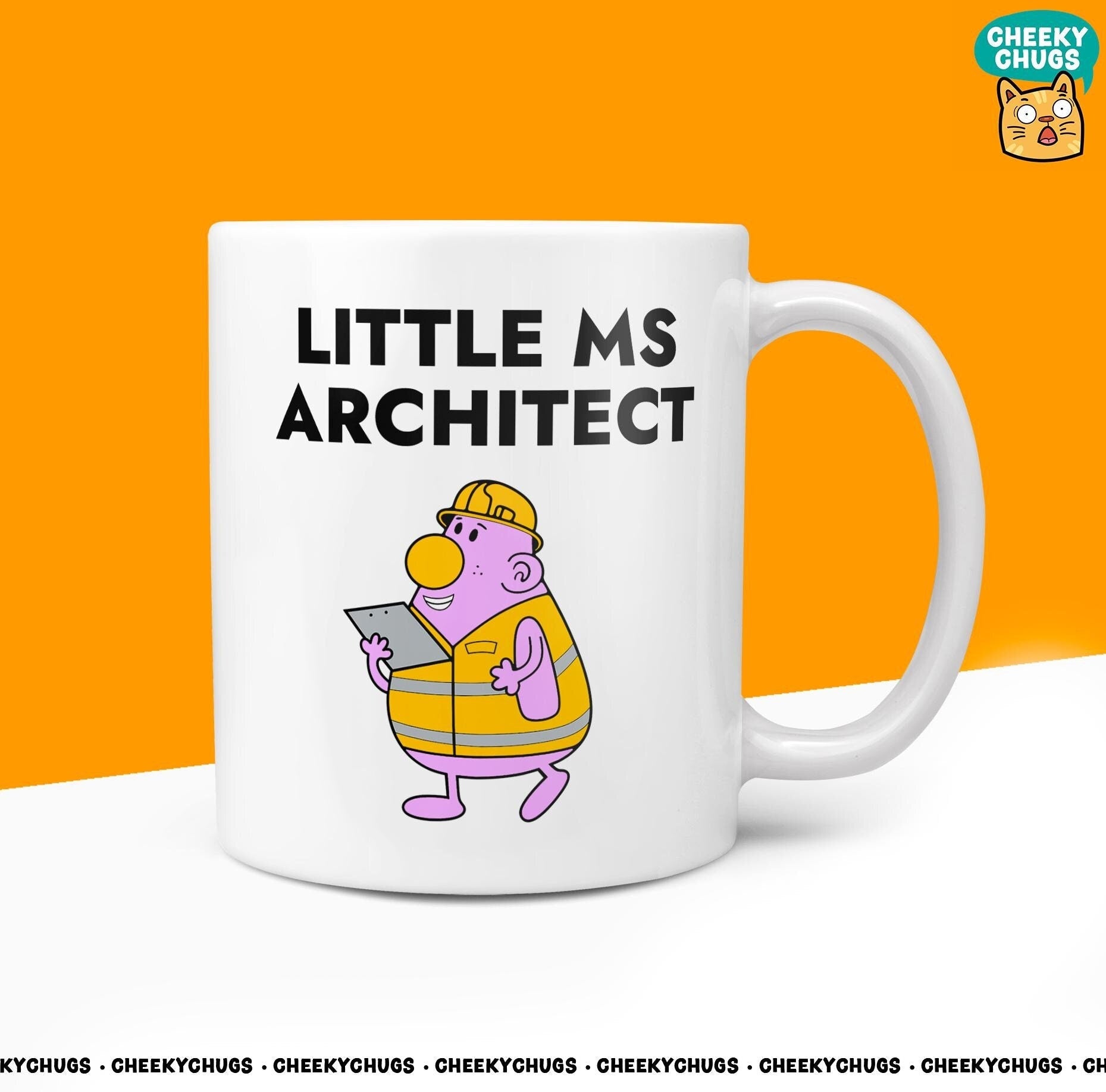 Novelty Little MS ARCHITECT Mug Funny Women's Miss Her Gift Secret Santa Present Unique Ceramic Novelty Office Birthday 10oz Coffee Tea Cup - CheekyChugs