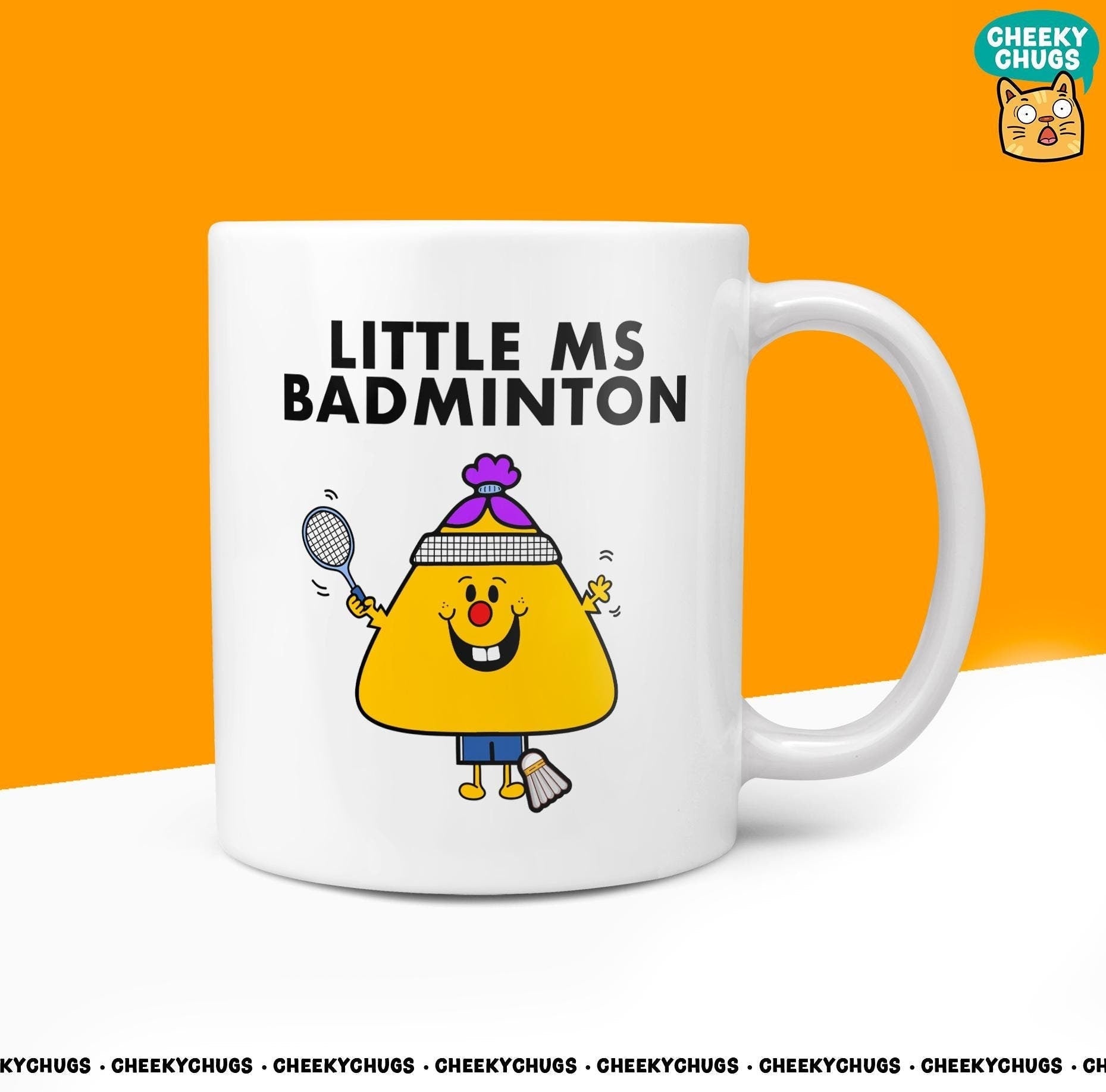 Novelty Little MS BADMINTON 10oz Coffee Mug - Funny Miss Female Cup For Christmas Birthday Gift Present Friend Coffee Mugs - CheekyChugs