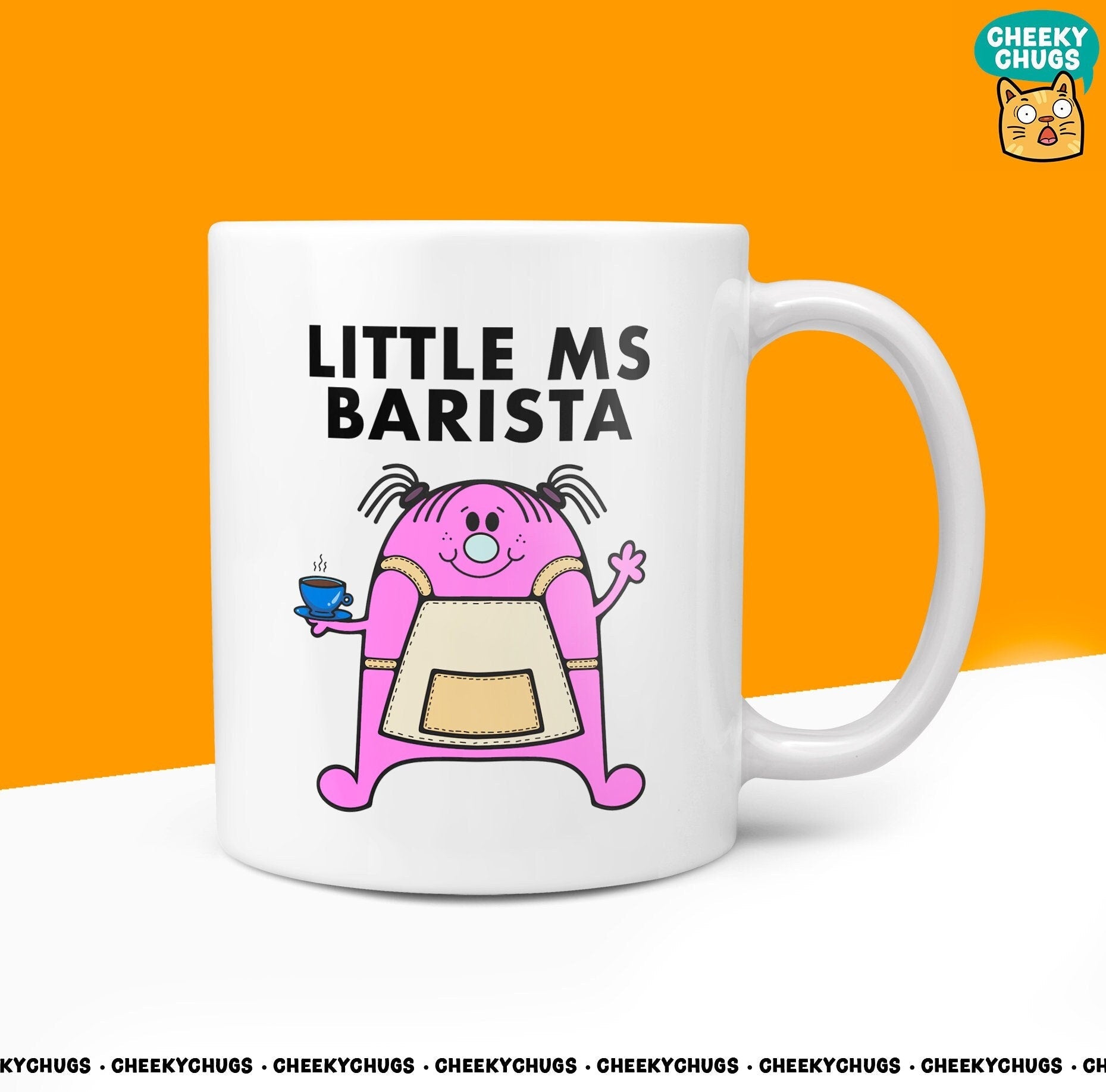 Novelty Little MS BARISTA 10oz Coffee Mug - Gift For Her Female Coffee Beverage Gifts Birthday Christmas Player Present - CheekyChugs