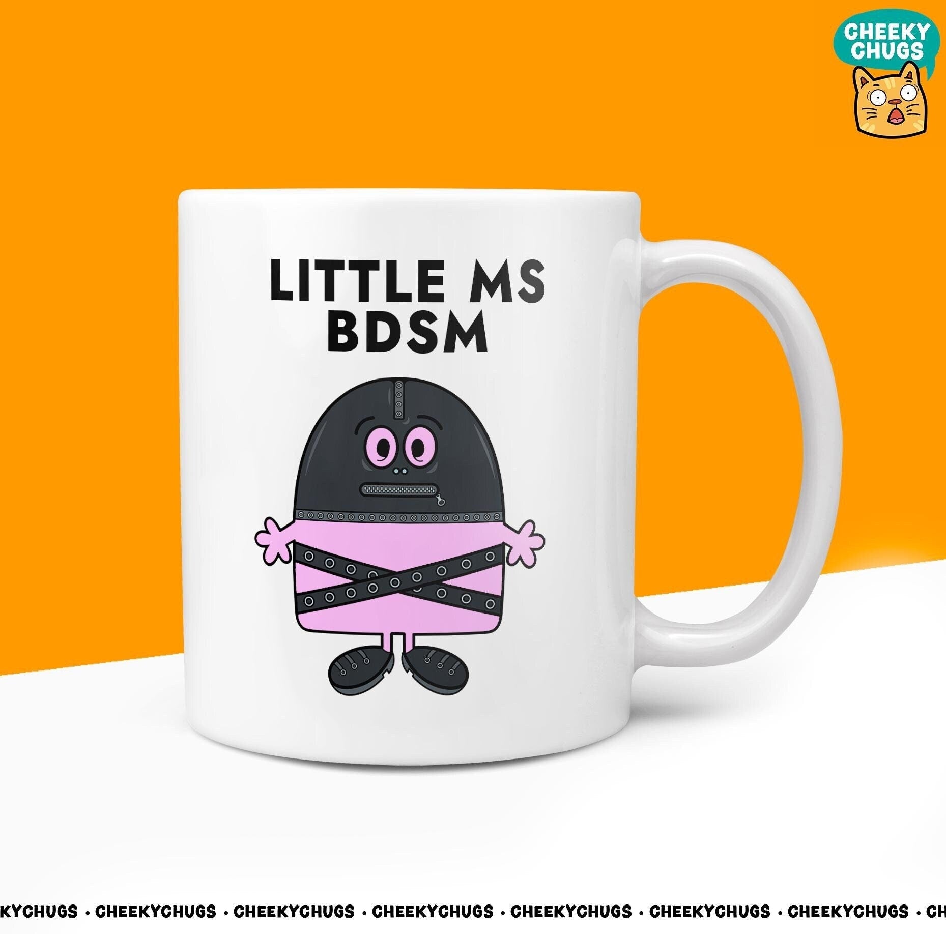 Novelty Little MS BDSM Mug Funny Miss Women Gift Secret Santa Bondage Present Ceramic Novelty Office Birthday Christmas 10oz Coffee Tea Cup - CheekyChugs