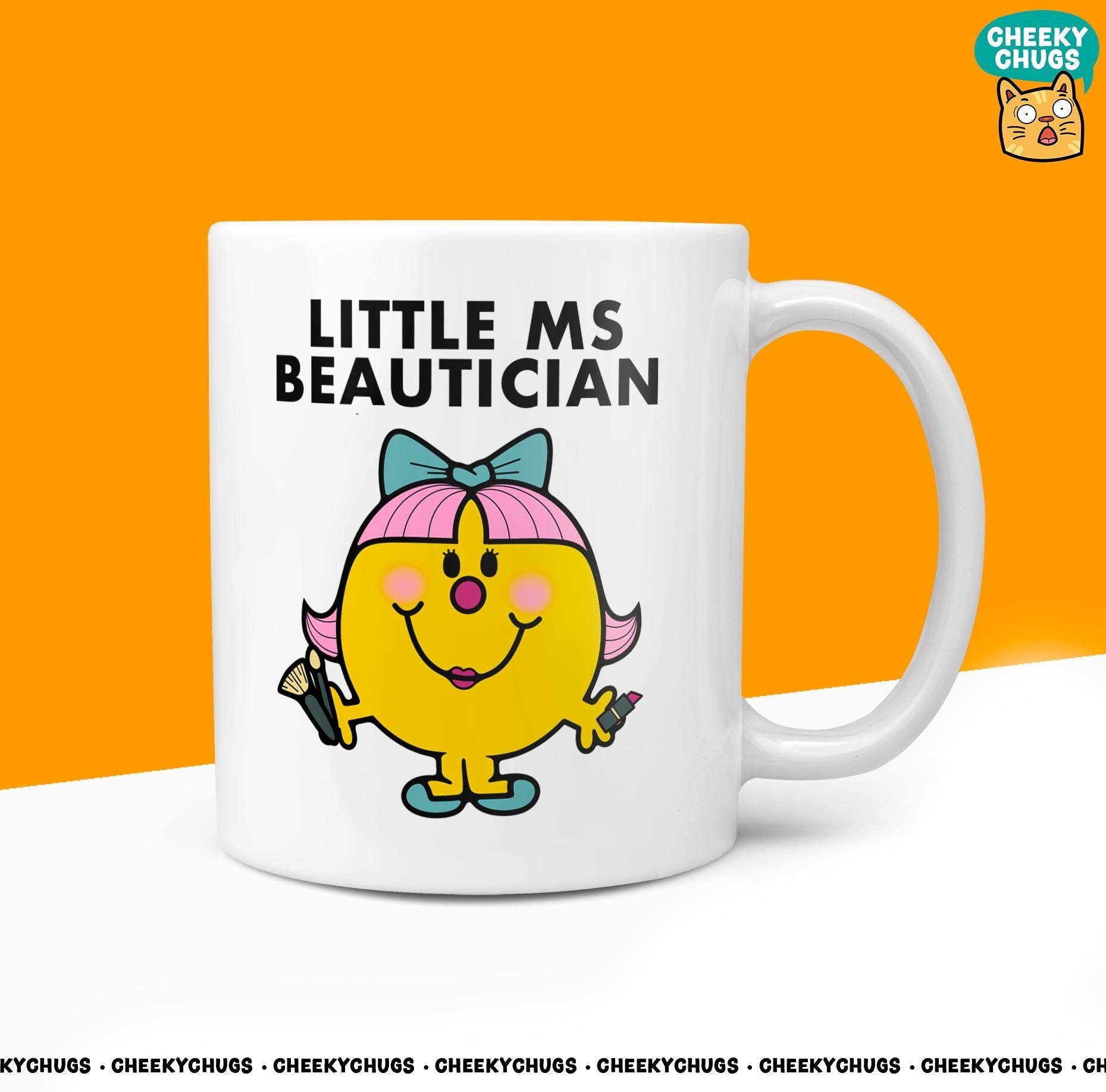 Novelty Little MS BEAUTICIAN Mug Funny Women's Miss Ladies Gift Secret Santa Present Make Up Rude Ceramic Novelty Birthday Christmas 10oz - CheekyChugs