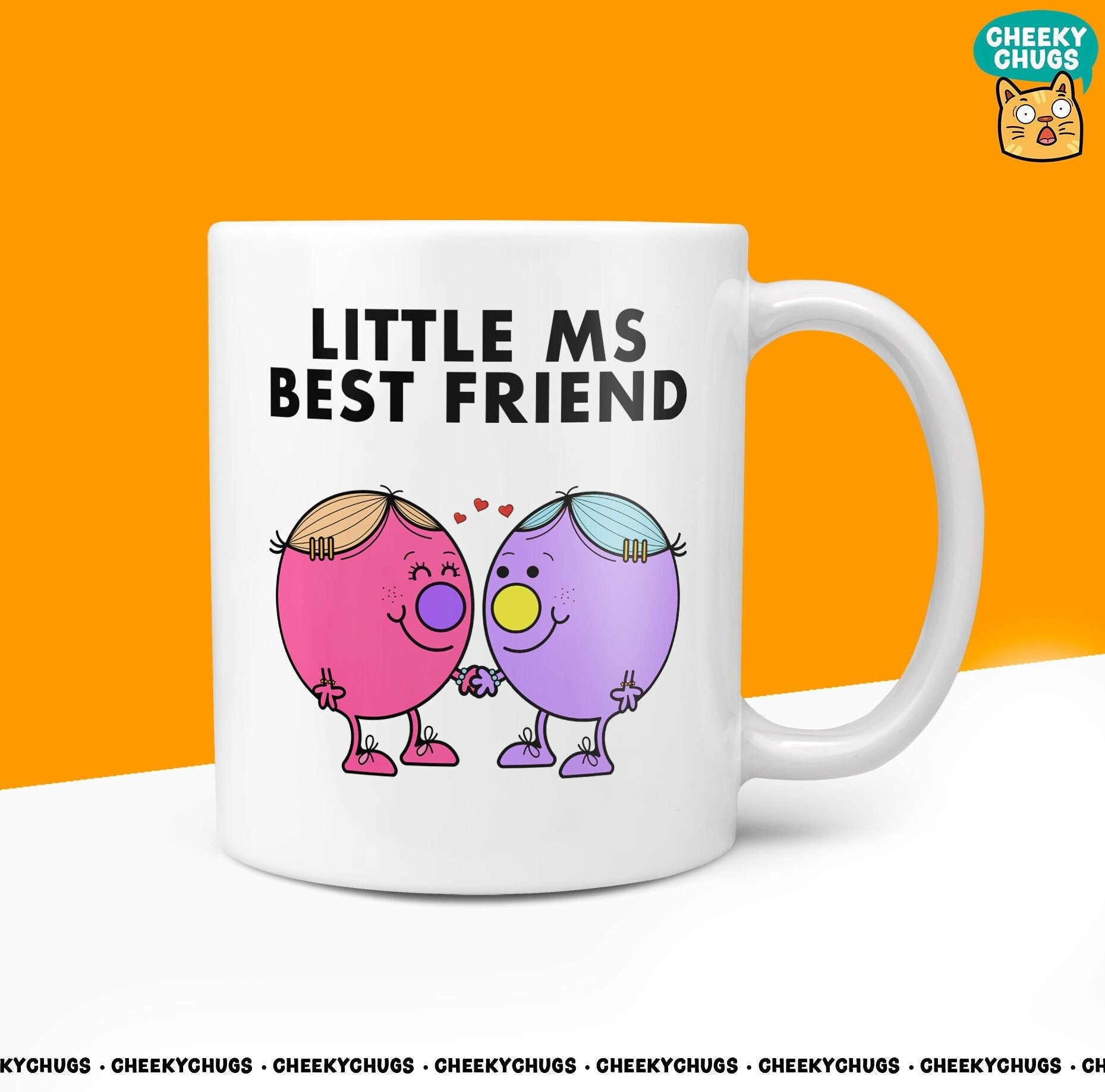 Novelty Little MS BEST FRIEND 10oz Coffee Mug - Funny Gift Ideas For Her Miss Women Bestie Inspired Office Birthday Christmas Gifts - CheekyChugs