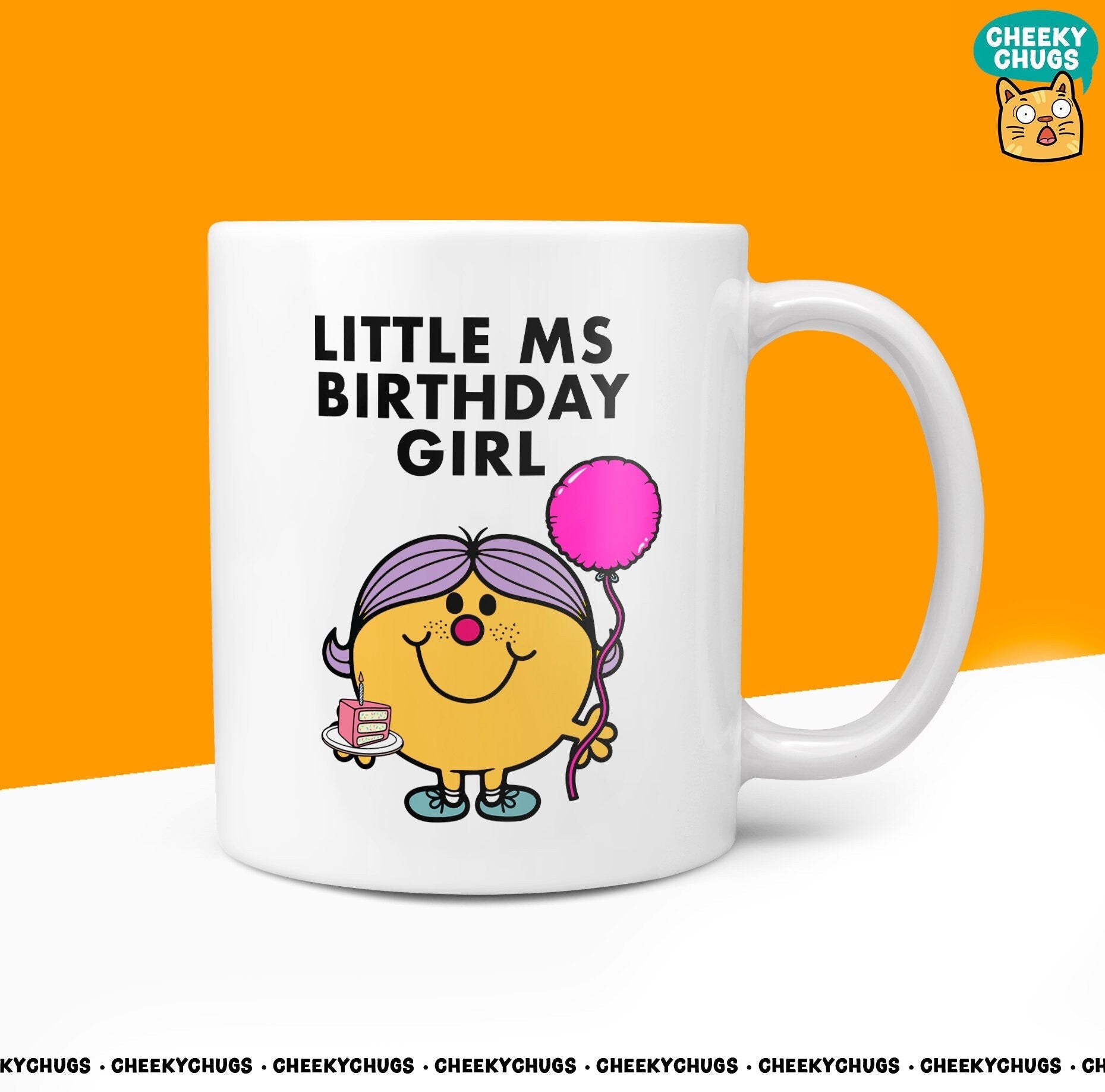 Novelty Little MS BIRTHDAY GIRL 10oz Coffee Mug - Funny Miss Birthday Ideas Female Her Cup For Gift Present Friend Party Coffee Mugs - CheekyChugs