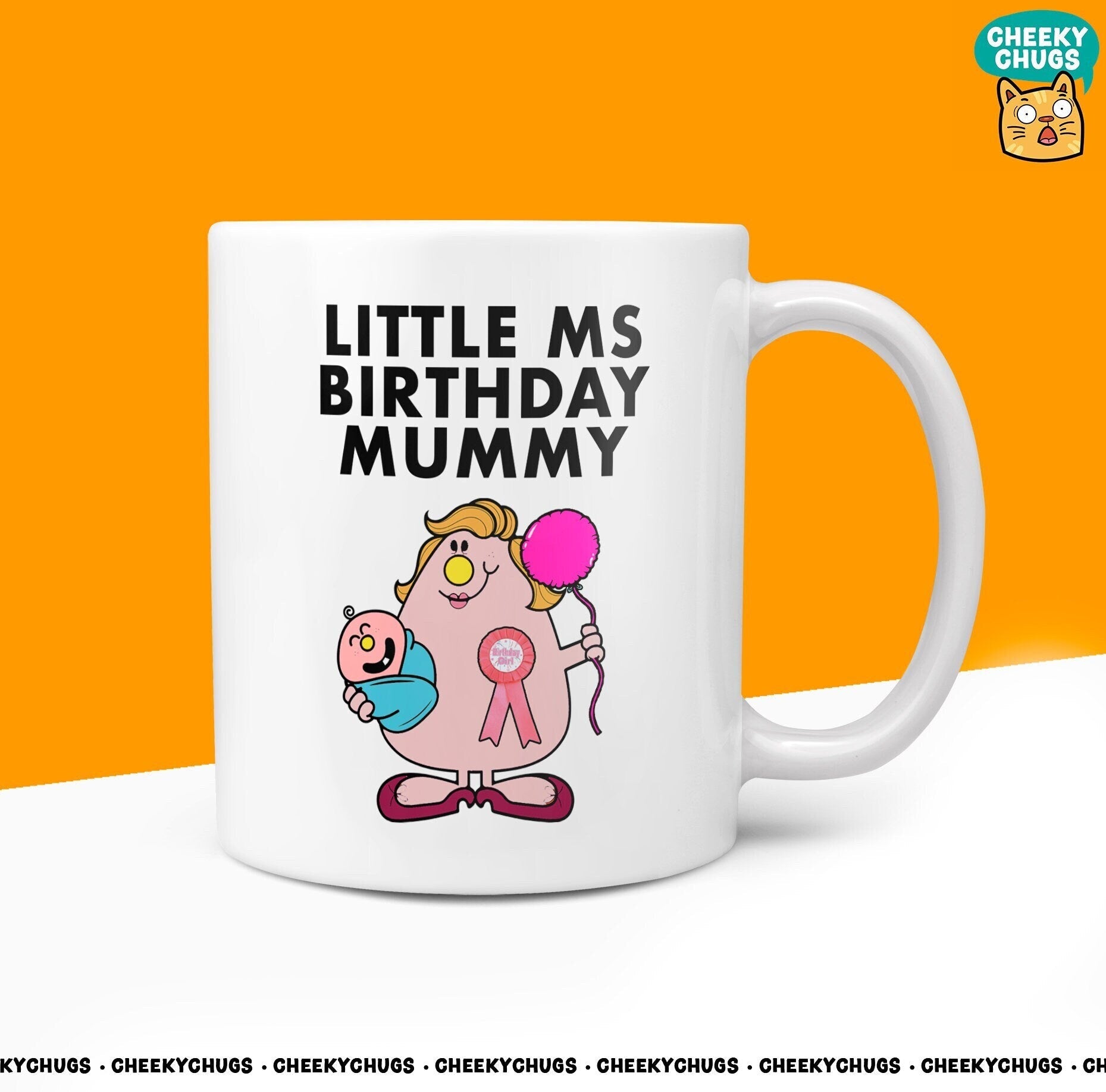 Novelty Little MS BIRTHDAY MUMMY 10oz Coffee Mug - Funny Miss Birthday Ideas Female Her Cup For Gift Present Friend Party Coffee Mugs - CheekyChugs