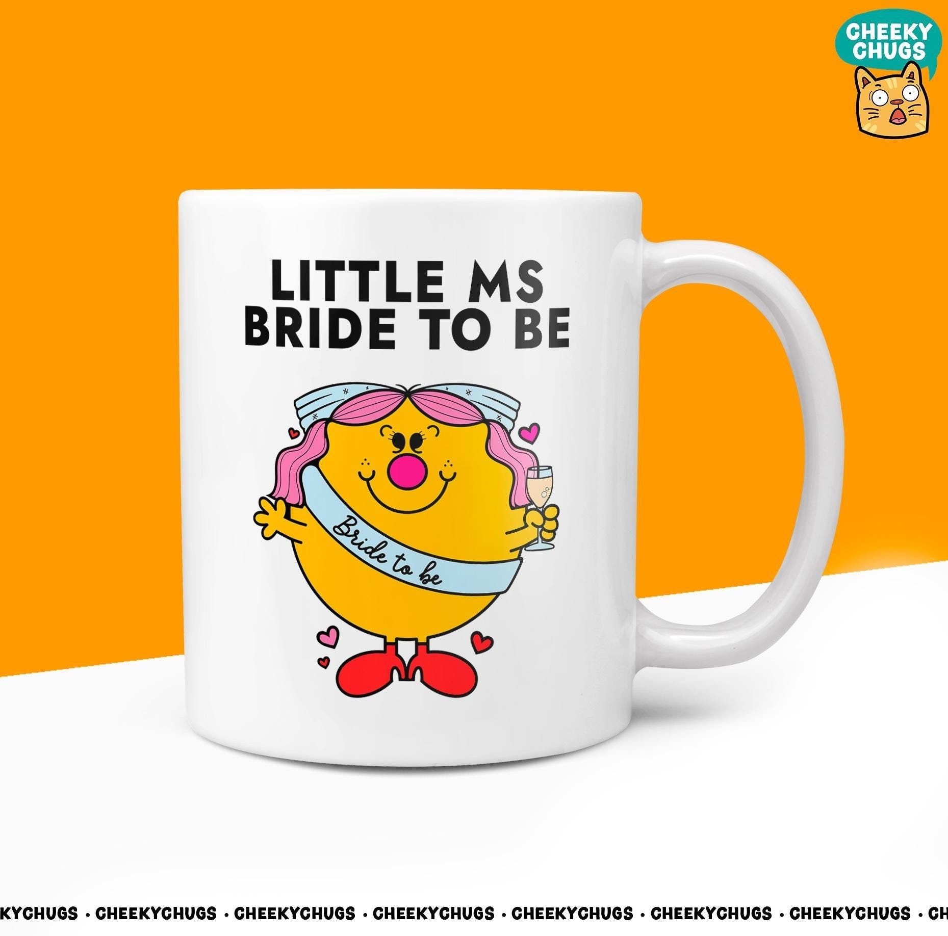 Novelty Little Ms BRIDE TO BE Mug Funny Women's Miss Her Gift Wedding Present Ceramic Novelty Parody Bride Ideas Coffee Tea Cup - CheekyChugs