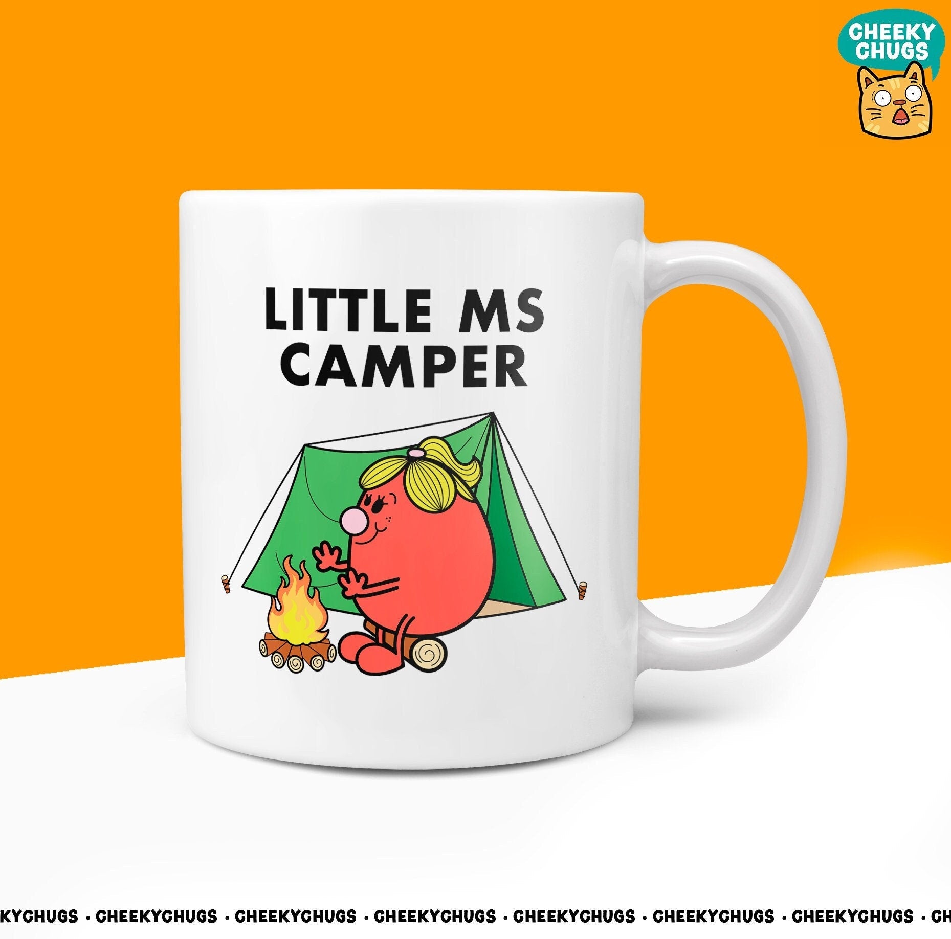 Novelty LITTLE MS CAMPER Mug Funny Women's Miss Her Gift Secret Santa Present Ceramic Novelty Birthday Christmas 10oz Coffee Cup - CheekyChugs
