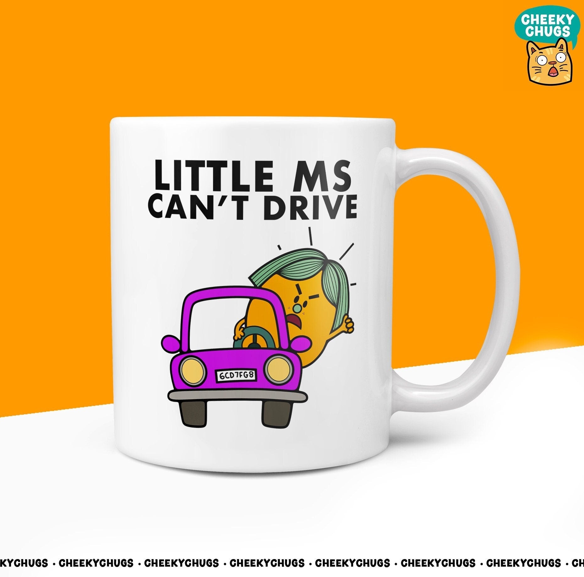 Novelty Little Ms CAN'T DRIVE 10oz Coffee Mug - Gift For Passing Test Family Bad Driver Gifts Birthday Christmas Coffee Miss Cup - CheekyChugs